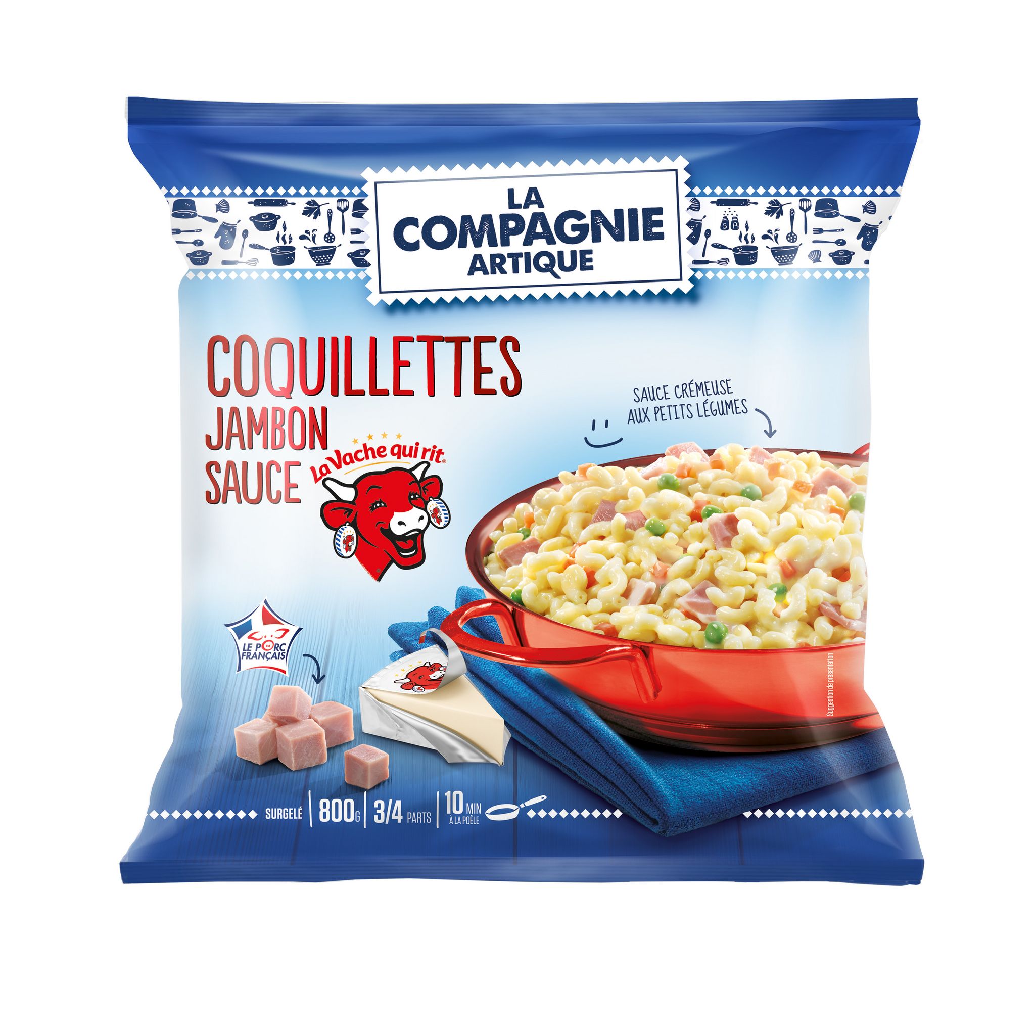 Coquillettes en sauce crémeuse au fromage 