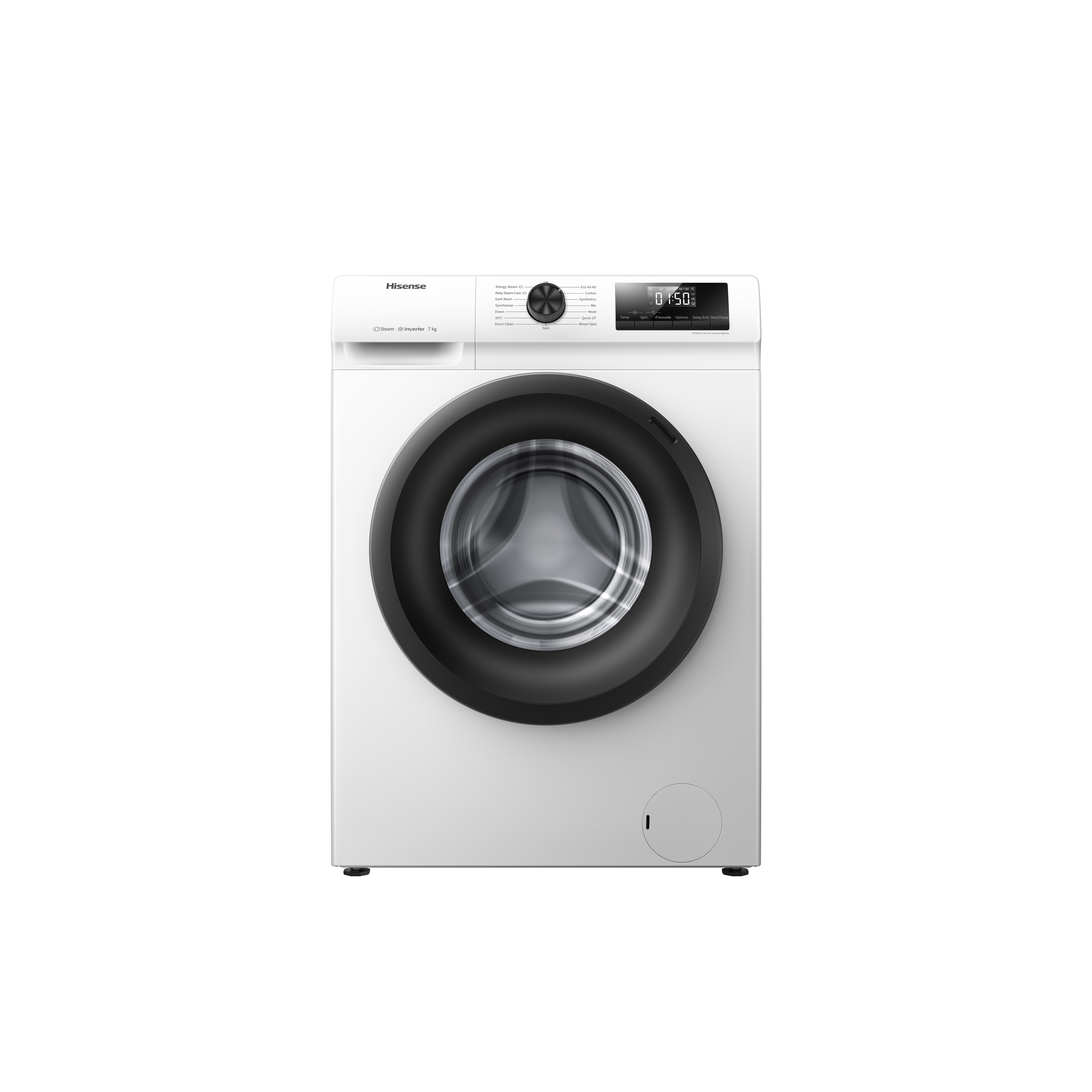 Lave-linge hublot 7kg - Hisense WFVC7012E