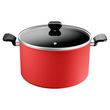 tefal marmite 30 cm + couvercle tfsi easy start - rouge