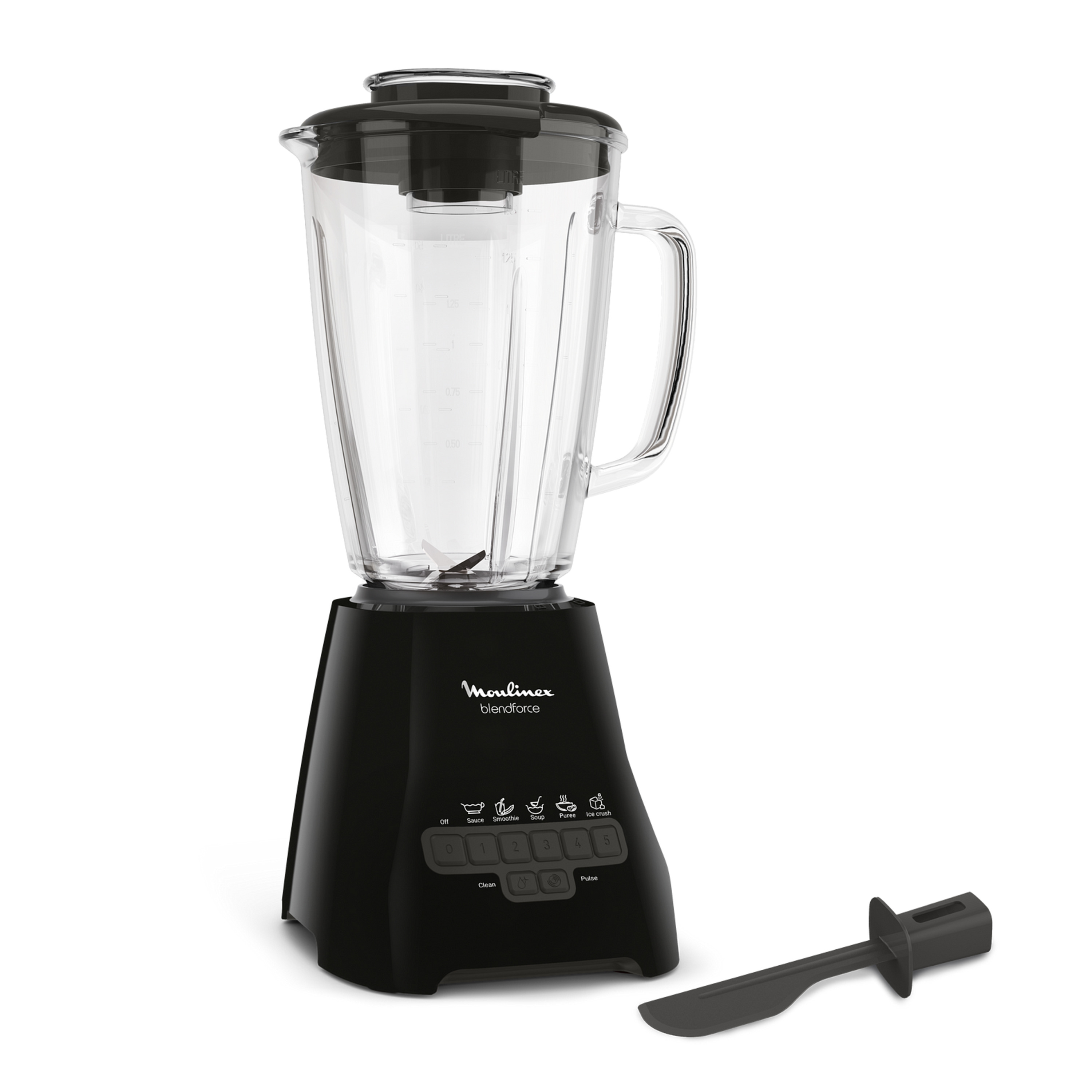 MOULINEX Blender bol en verre LM480810 - Noir pas cher 