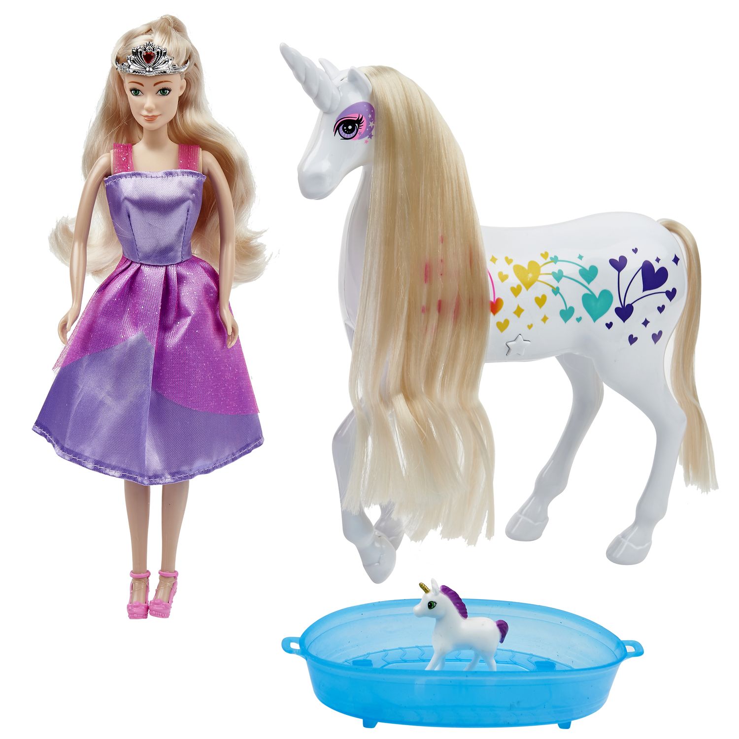 ② Barbie Dreamtopia Cheval Lumières Magiques Licorne poupée — Jouets