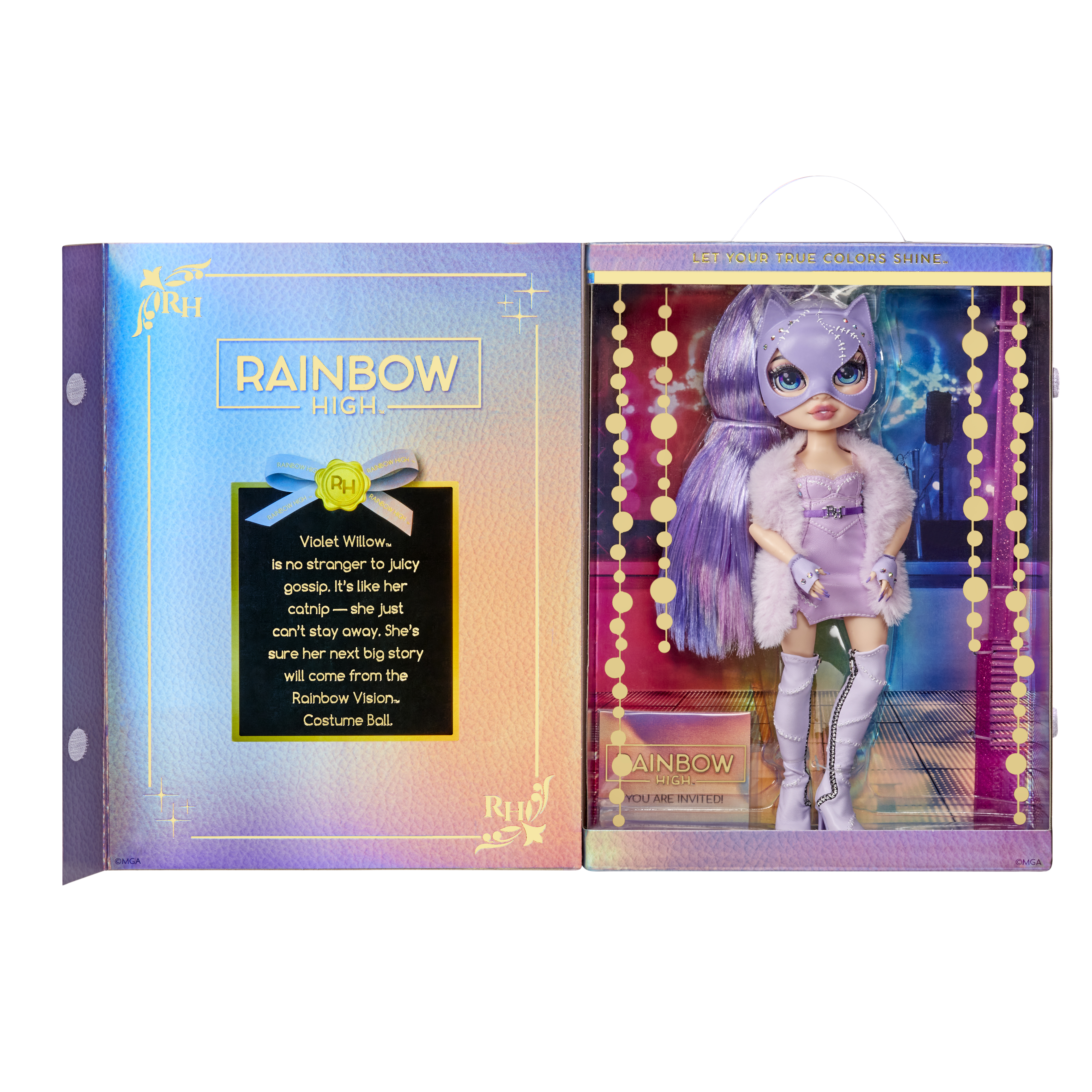 RAINBOW HIGH Poupée Mannequin - Violet Willow – Poupée thème Vert