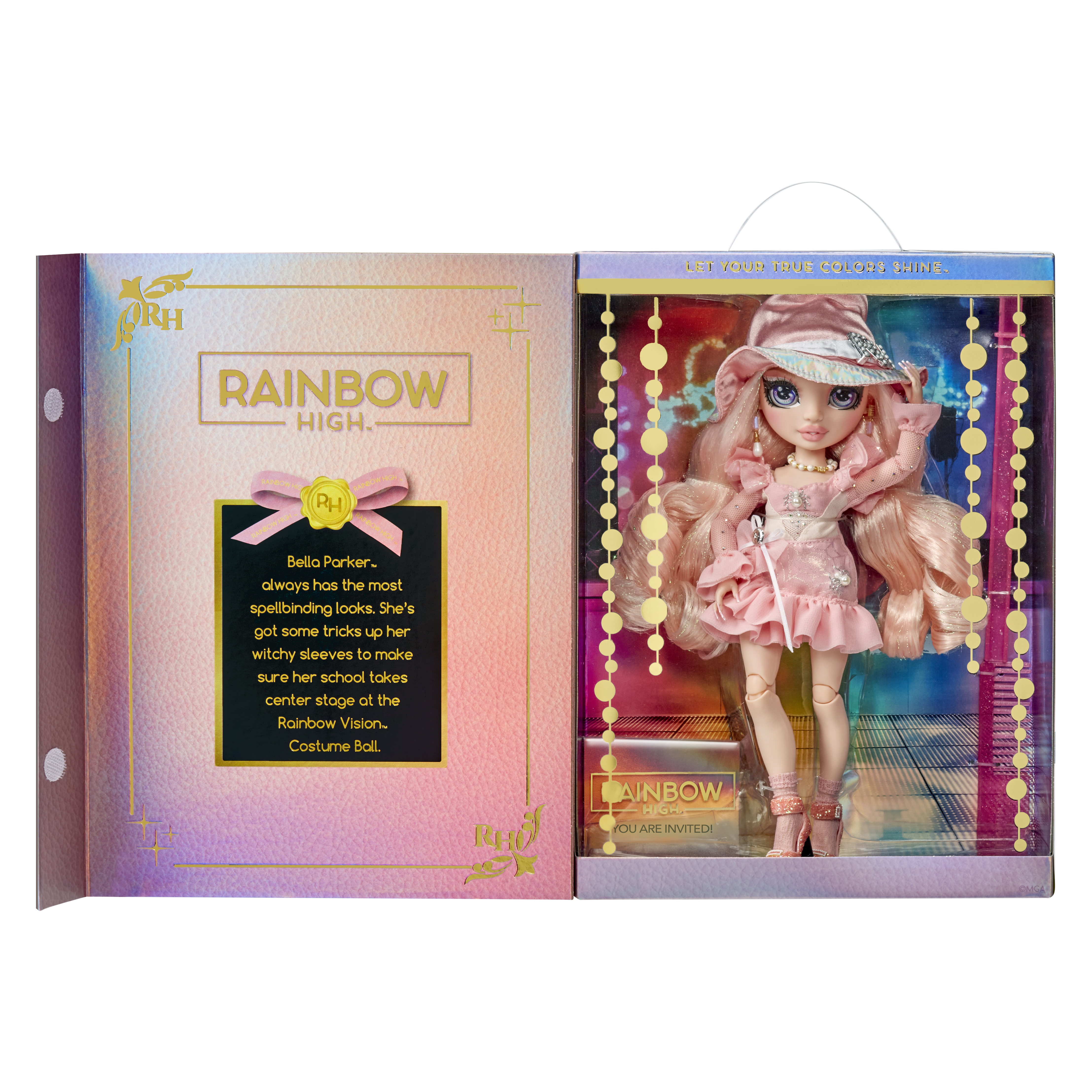 MGA Poupée Rainbow High Bal costumé - Rose pas cher 