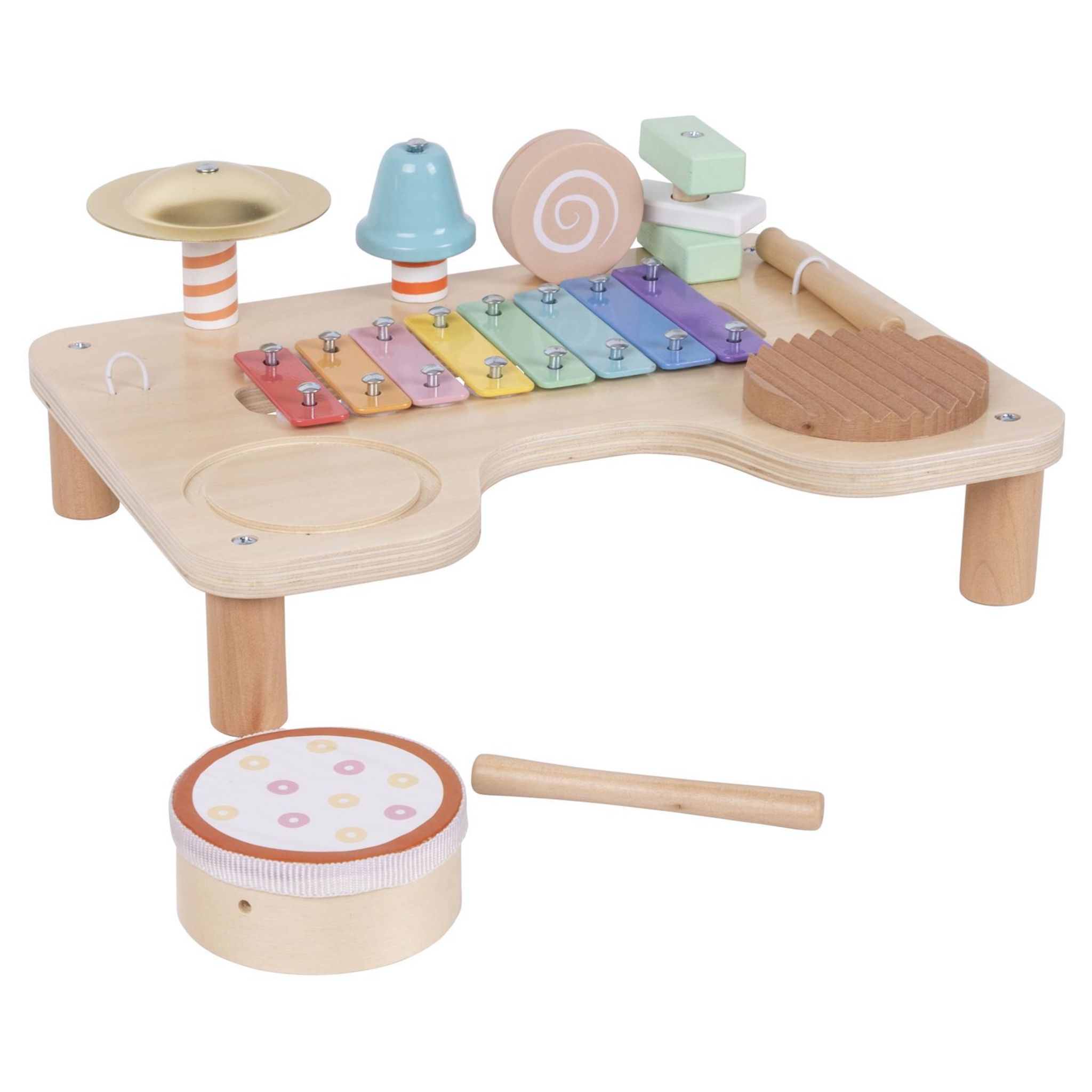 ONE TWO FUN Ma table musicale Montessori en bois FSC pas cher