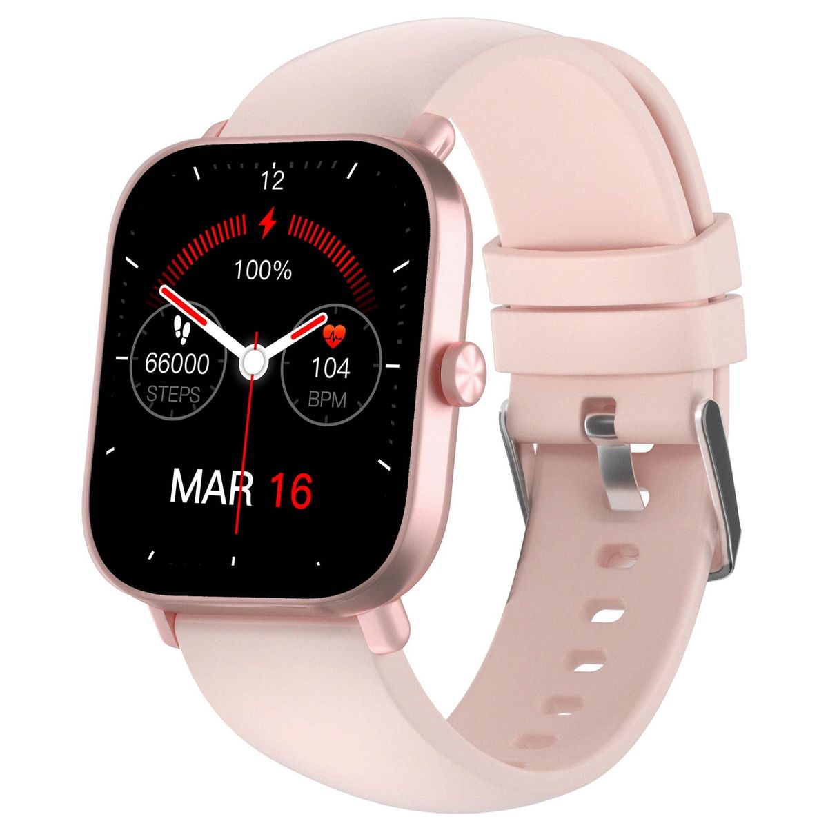 ABYX Montre connect e FIT OZONE 3 Rose poudr pas cher Auchan