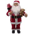 ACTUEL Père Noël avec cadeau et ours en peluche - 60 cm