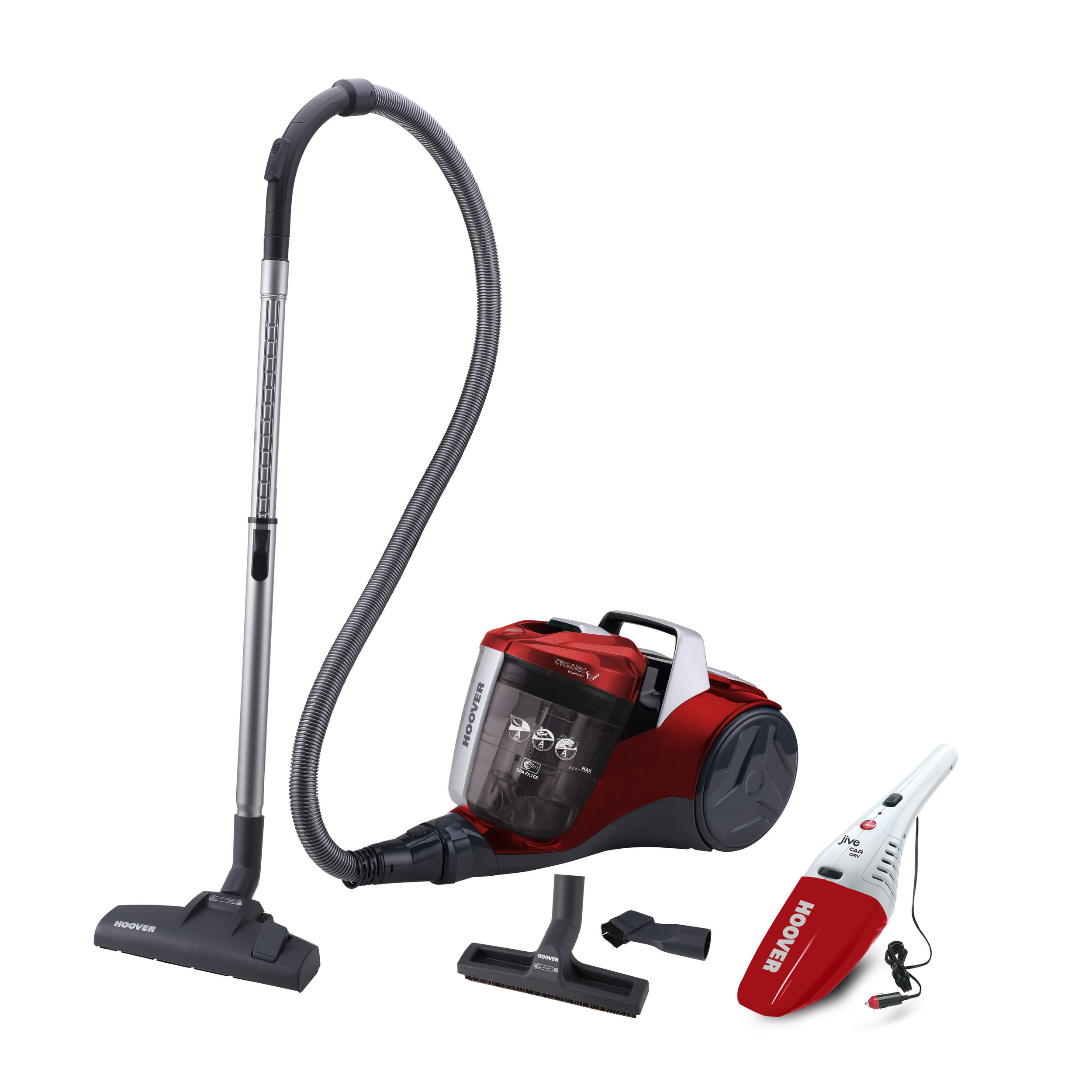 HOOVER Aspirateur traîneau avec sac HE310HM - Rouge pas cher 