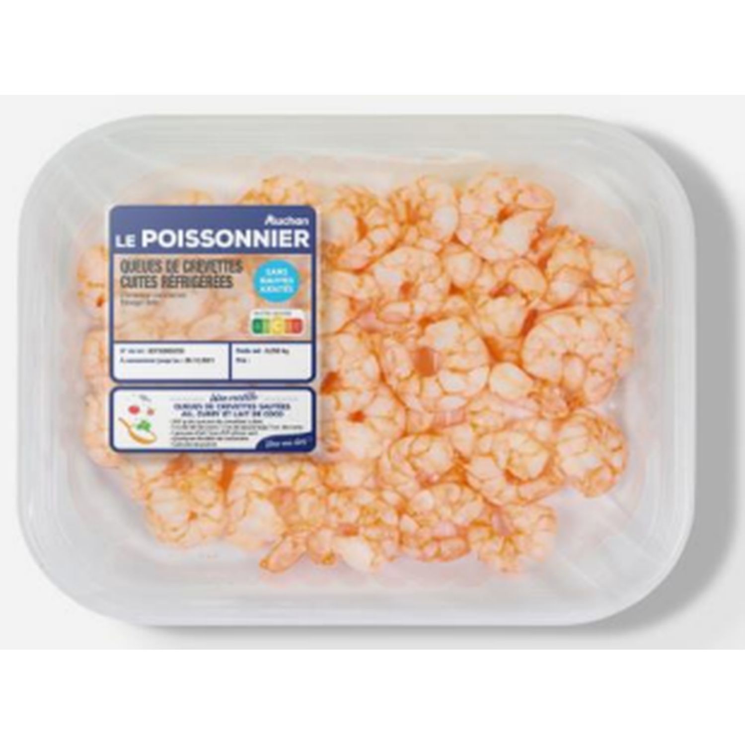 AUCHAN Chips de crevettes 4 portions 100g pas cher 