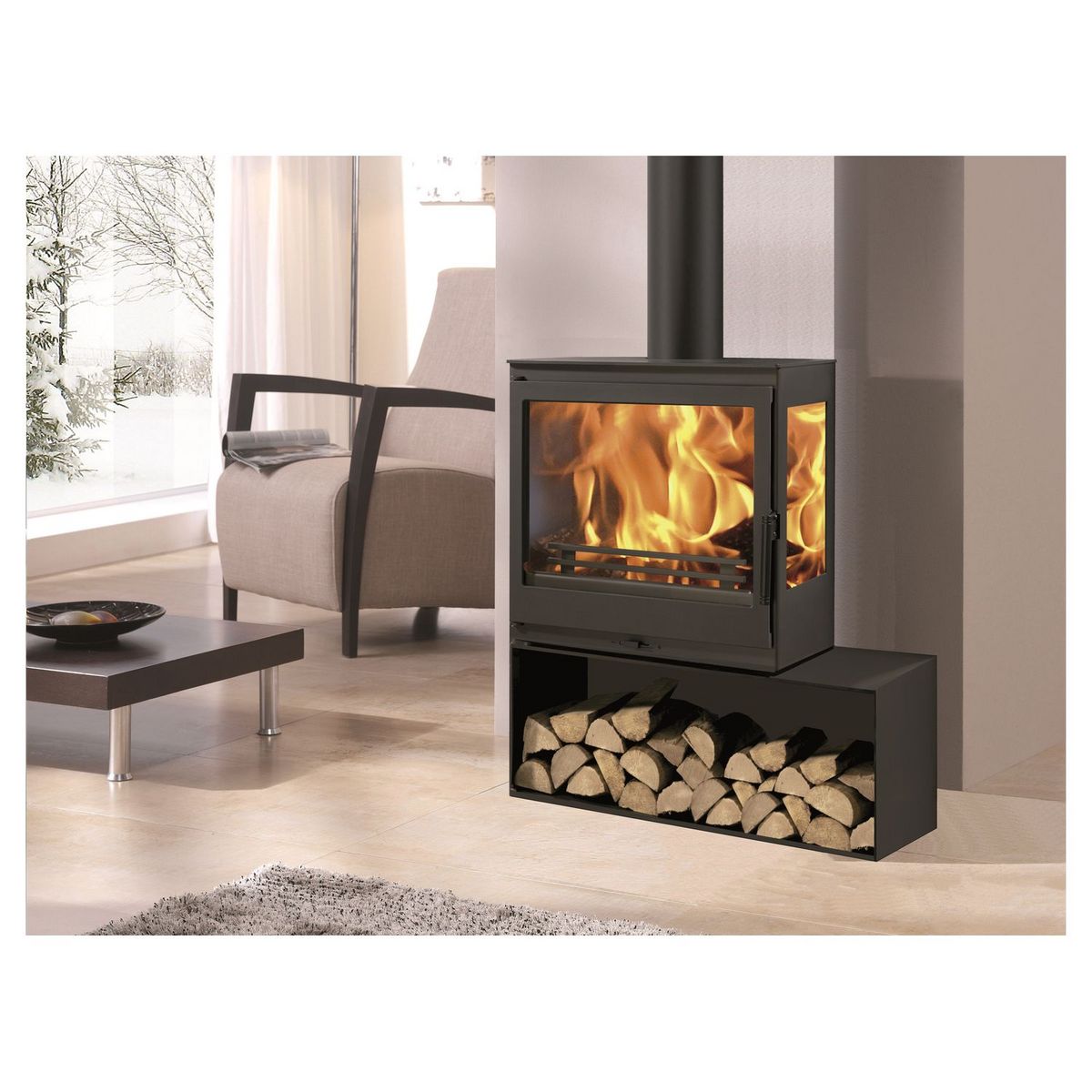 Poêle à bois CHARME 7.1KW