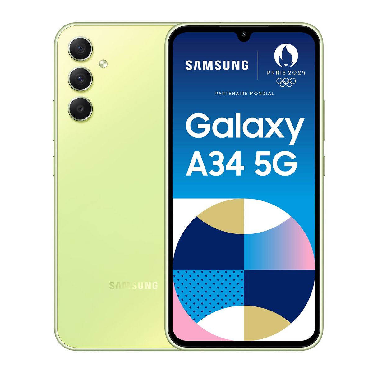 Smartphone Samsung Pack Galaxy A34 128Go Noir 5G + JBL Clip4 Noir