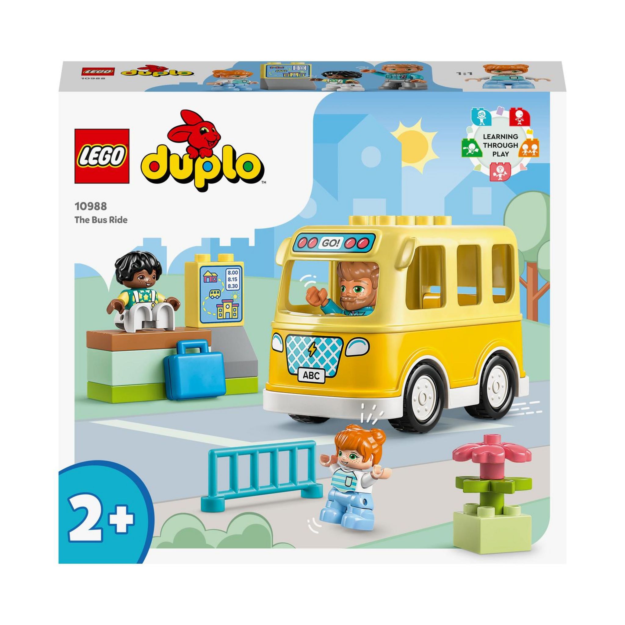 LEGO LEGO DUPLO 10988 Le Voyage en Bus, Jouet Éducatif pour Développer la  Motricité Fine, Enfants 2 Ans pas cher 