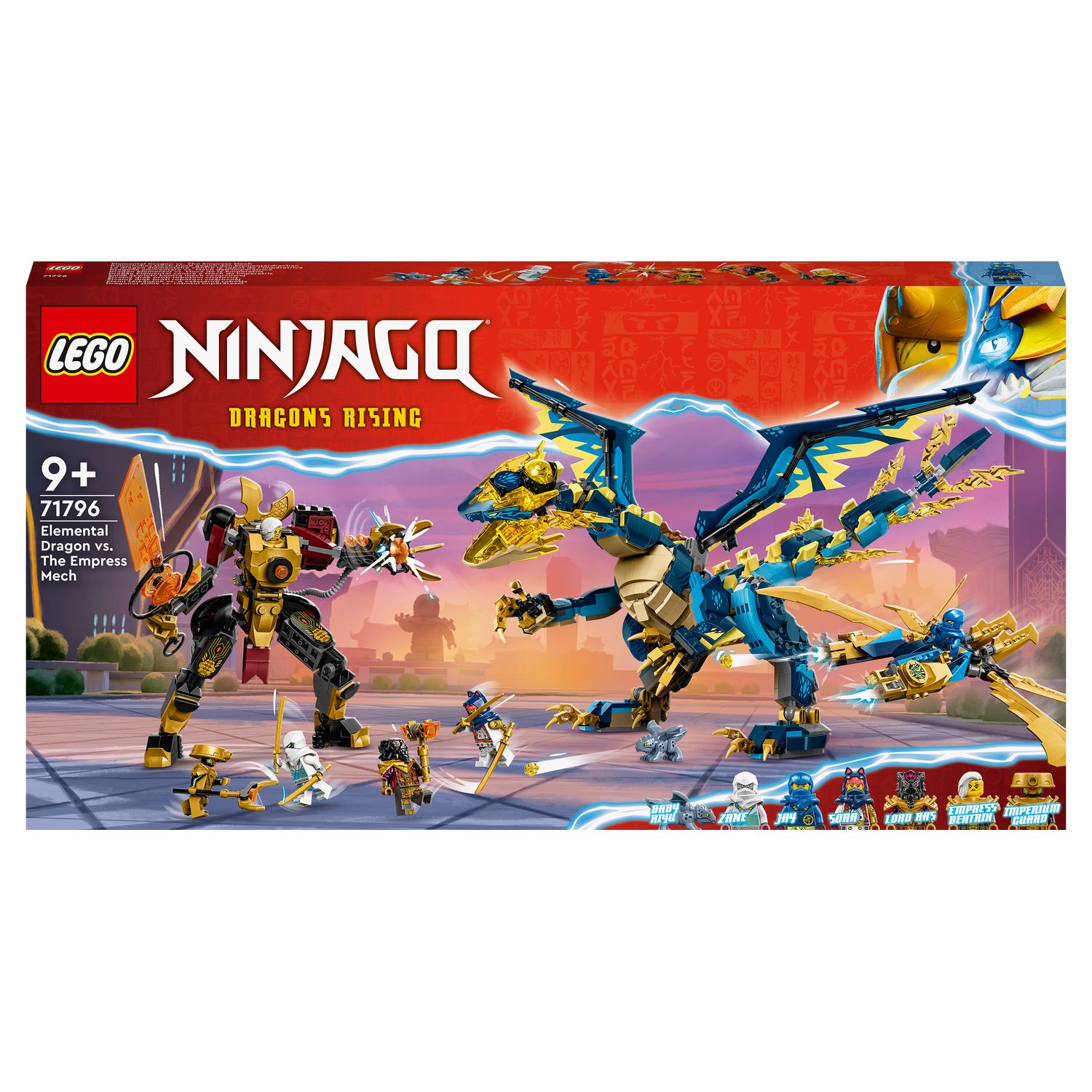 LEGO NINJAGO 71796 - Le Dragon Élémentaire contre le Robot de  l'Impératrice, Grand Jouet de Construction avec Figurines et 6  Minifigurines Ninja pas cher 