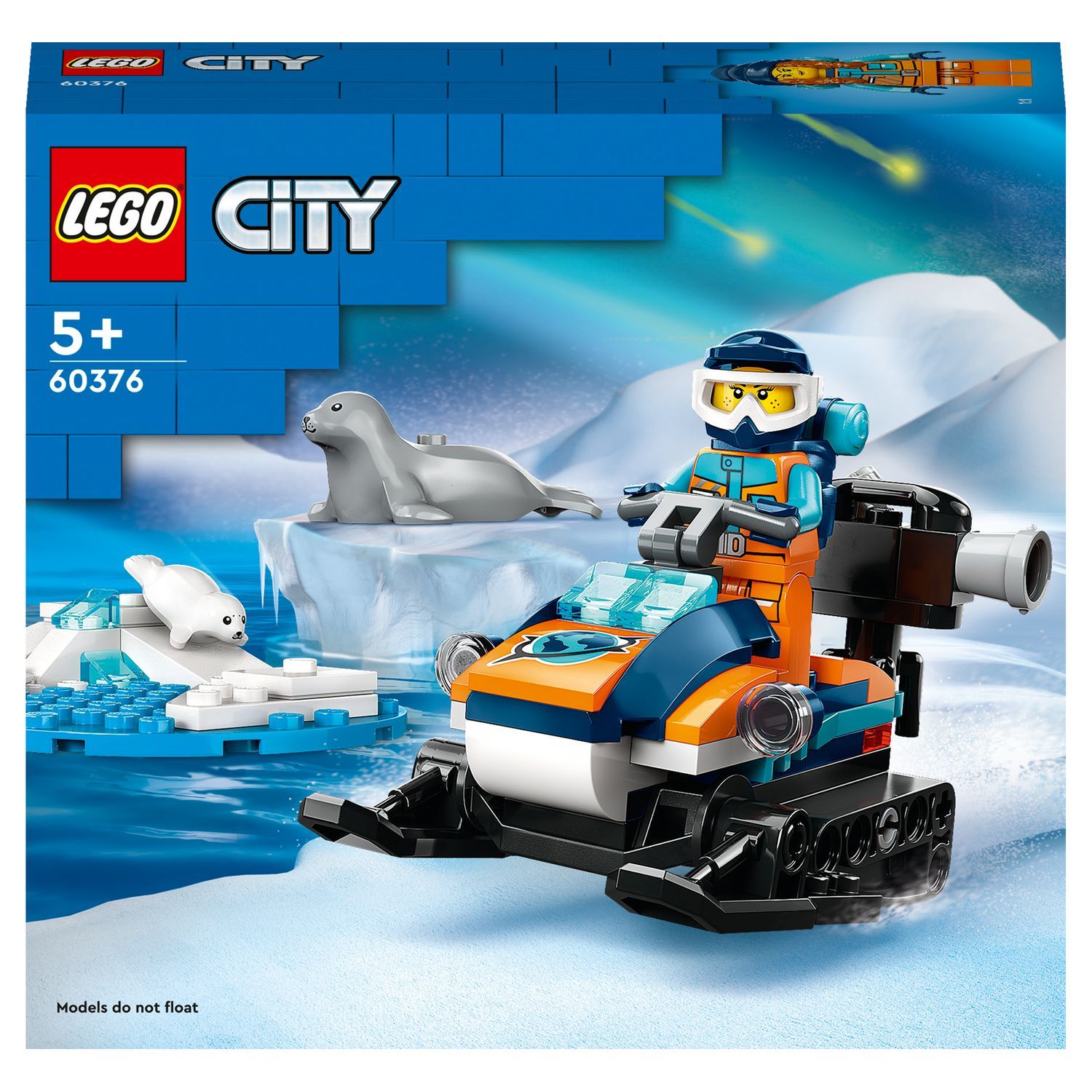 LEGO 60377 City Le Bateau d'Exploration sous-Marine, Jouet avec Mini  sous-Marin, Requin, Crabe, Tortue, Raie et Figurines Animaux Marins, Set de