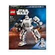 lego lego star wars 75370 le robot stormtrooper, jouet pour enfants, figurine à construire avec minifigurine