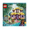 lego lego | disney wish 43231 la chaumière d’asha, maison de poupées avec mini poupées asha, sakina et sabino et figurine star