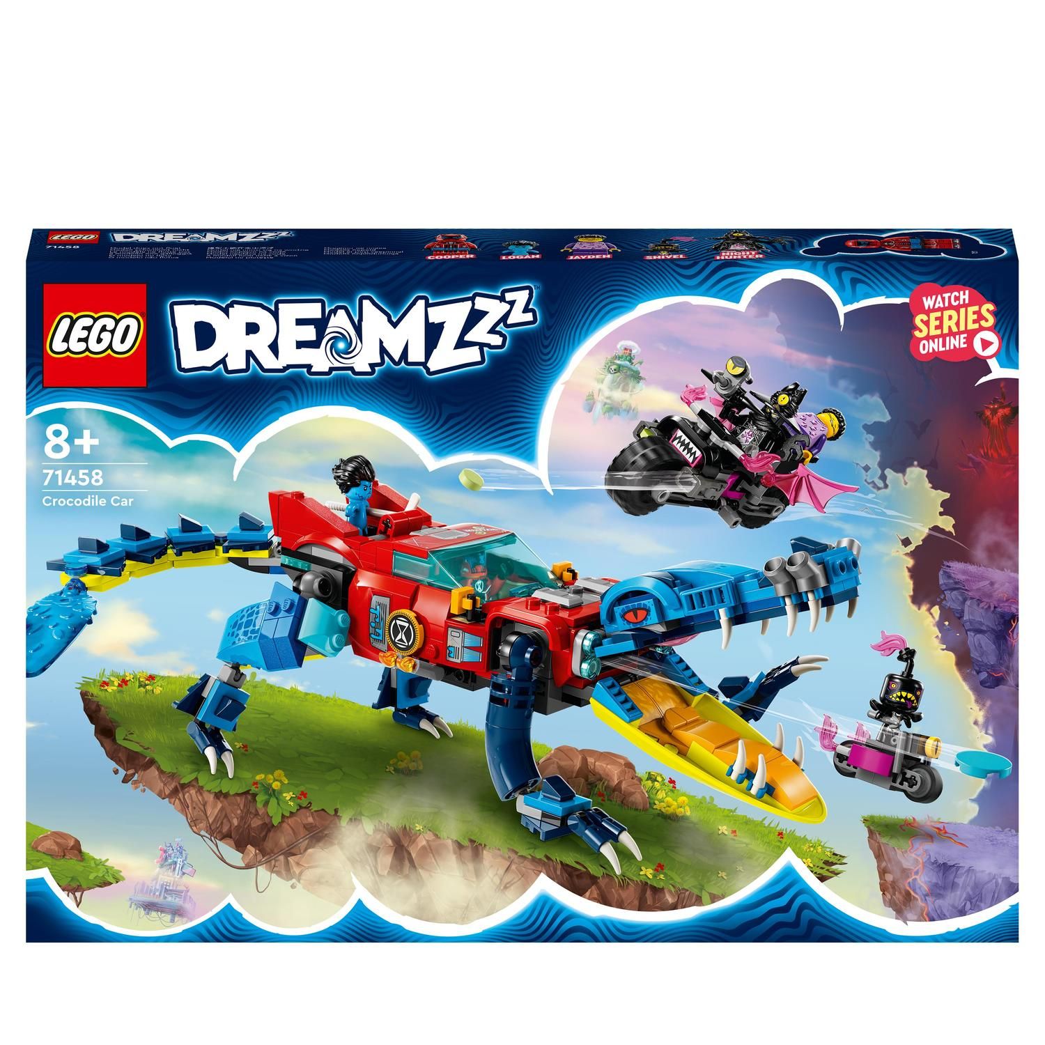 LEGO DREAMZzz 71458 La Voiture Crocodile, Jouet de Voiture 2-en-1, un  Monster Truck - ADMI