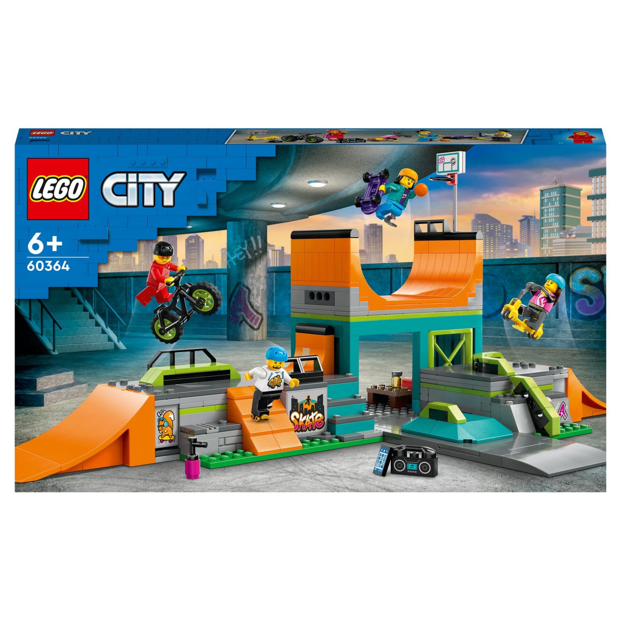LEGO City 60290 pas cher, Le skatepark