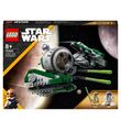 lego lego star wars 75360 le chasseur jedi de yoda, jouet the clone wars avec la minifigurine yoda et figurine r2-d2