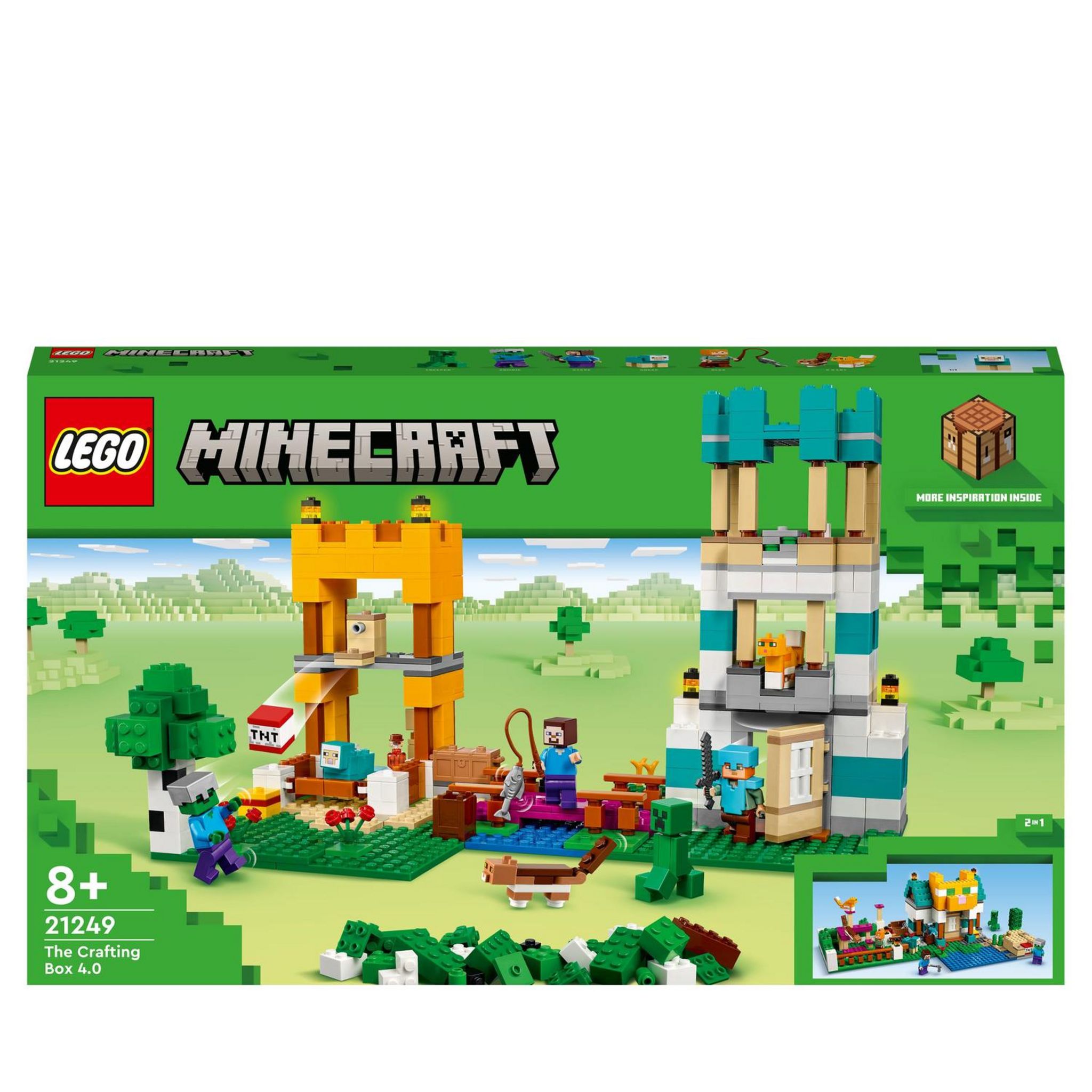 LEGO Minecraft 21241 La cabane Abeille, Jouet, Ferme avec Maison, Zombie et  Figurines Animaux pas cher 