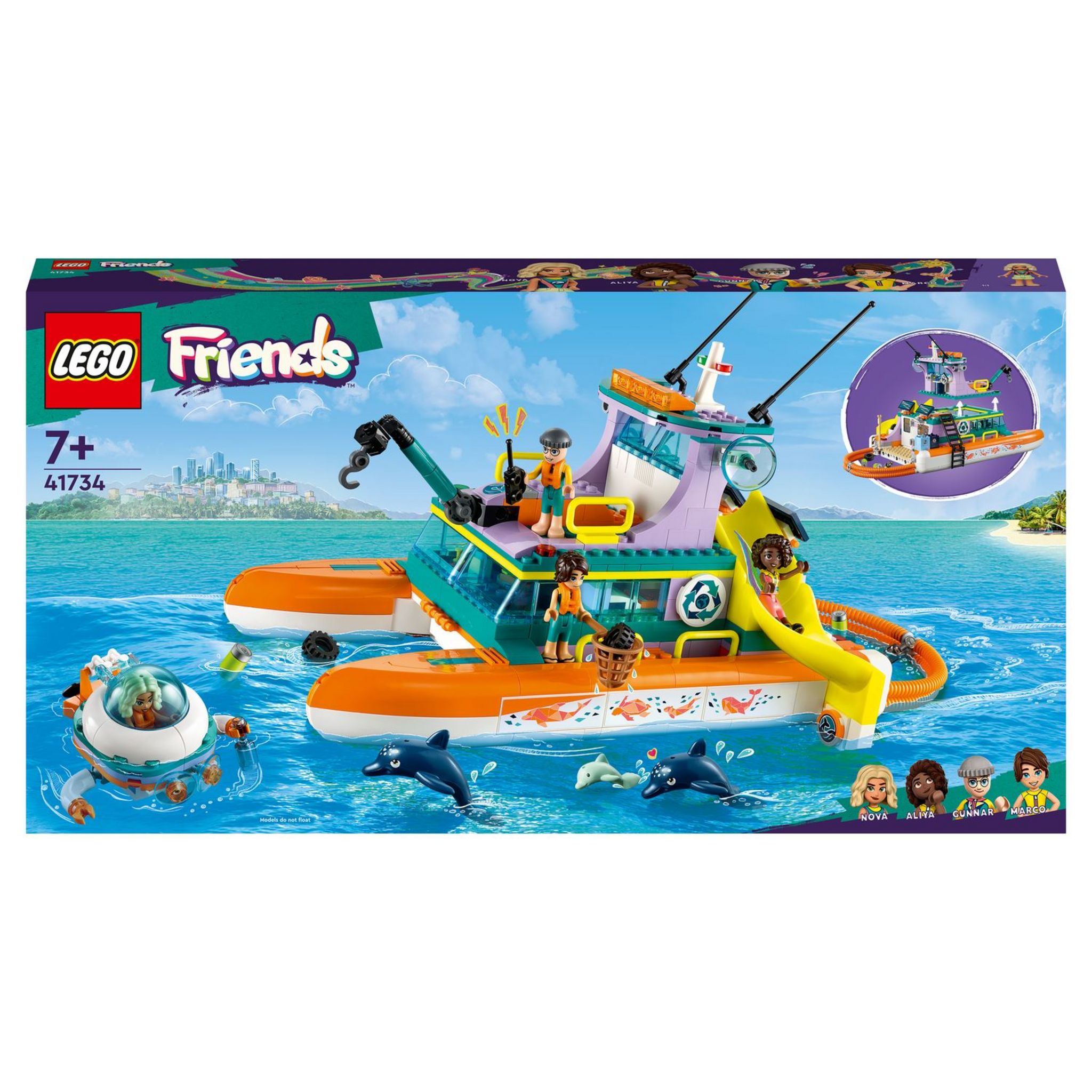 LEGO Friends 41725 - La Journée à la Plage en Buggy, Jouet avec Voiture,  Planche de Surf, Mini-Poupées, plus Figurines d'Animaux Dauphin et Chien  pas cher 