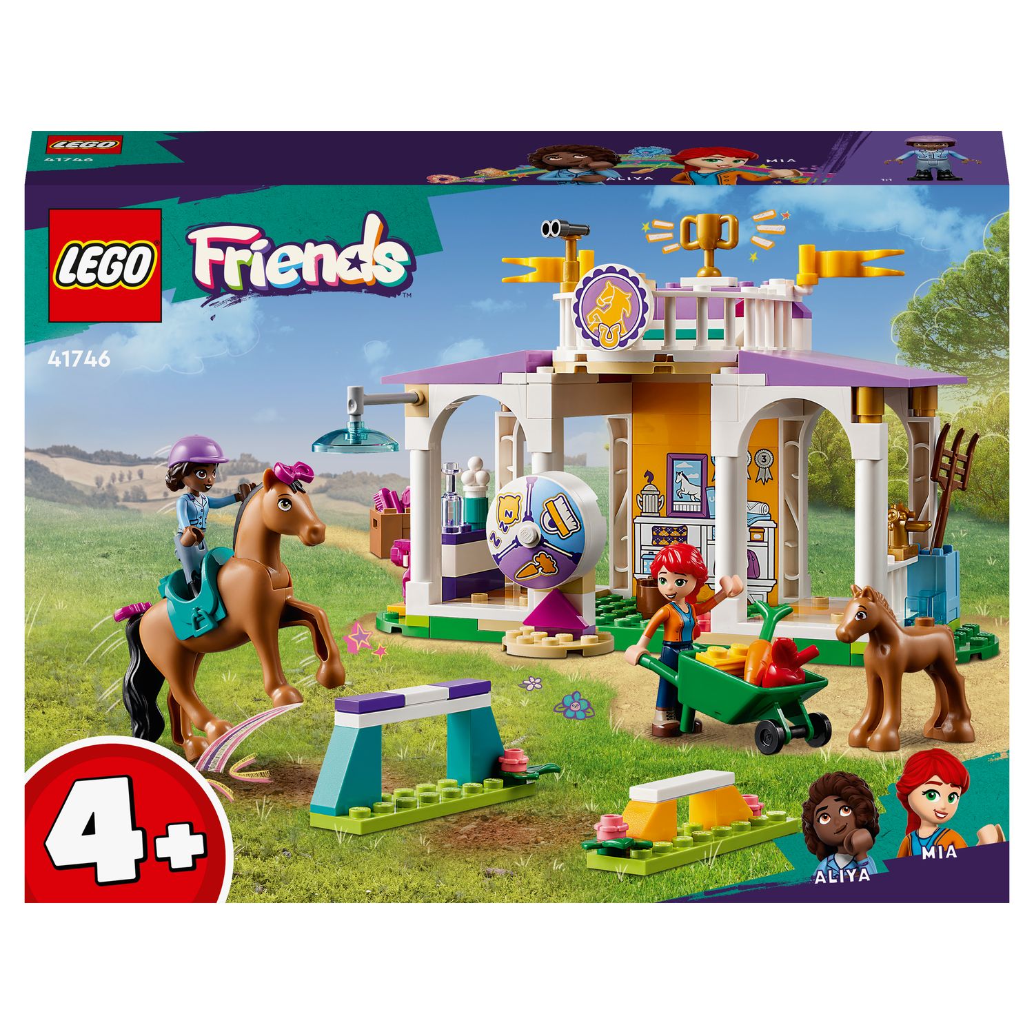 LEGO Friends 41746 - Le Dressage Équestre, Jouet de Chevaux et Poney avec  Mini-Poupées Aliya et Mia, Cadeau de Soin des Animaux pour Enfants pas cher  