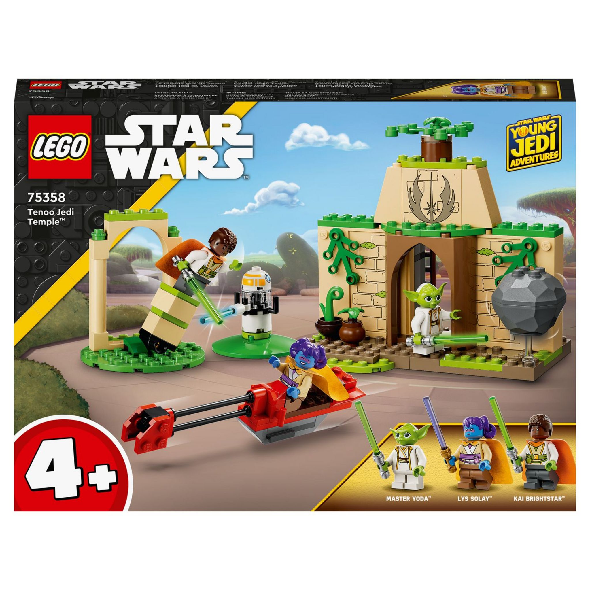 LEGO 75333 Star Wars Le Chasseur Jedi d'Obi-Wan Kenobi: Jeu de Construction  Star Wars avec Minifigurine Taun We, Figurine Droïde, Sabre Laser, Cadeau