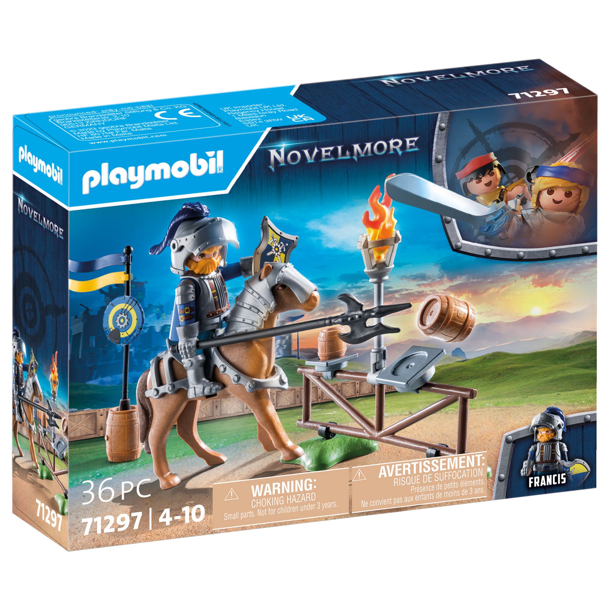 Playmobil 71213 Chevalier Burnham Raider avec Cheval de feu