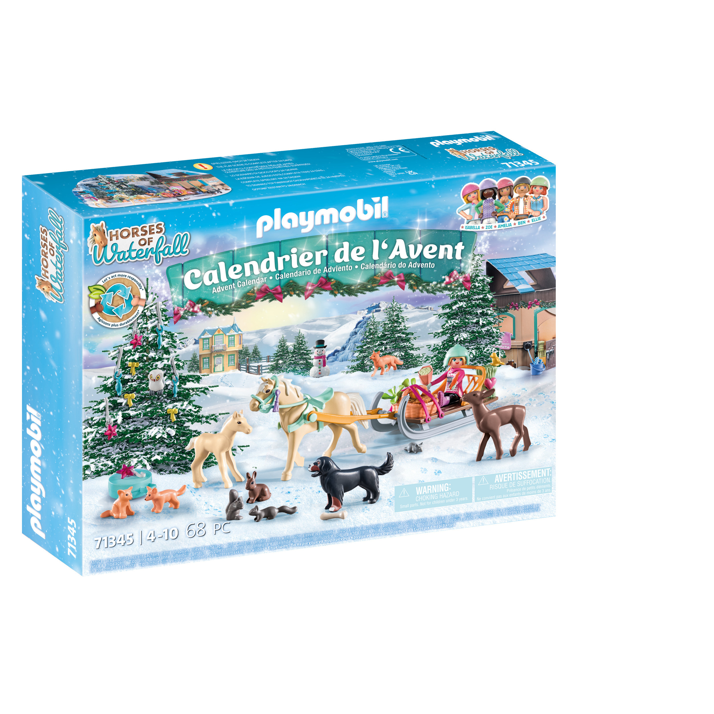 PLAYMOBIL 70510 - Country Box de poney et roulotte pas cher 