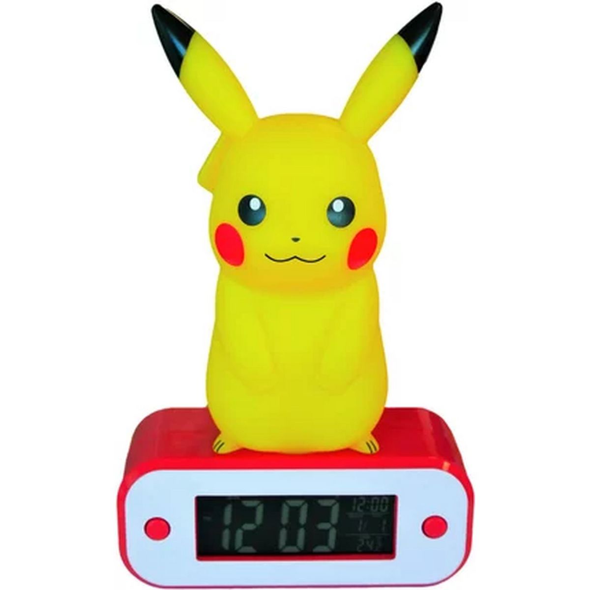 Promo RÉVEIL LUMINEUX PIKACHU OU BULBIZARRE chez Auchan