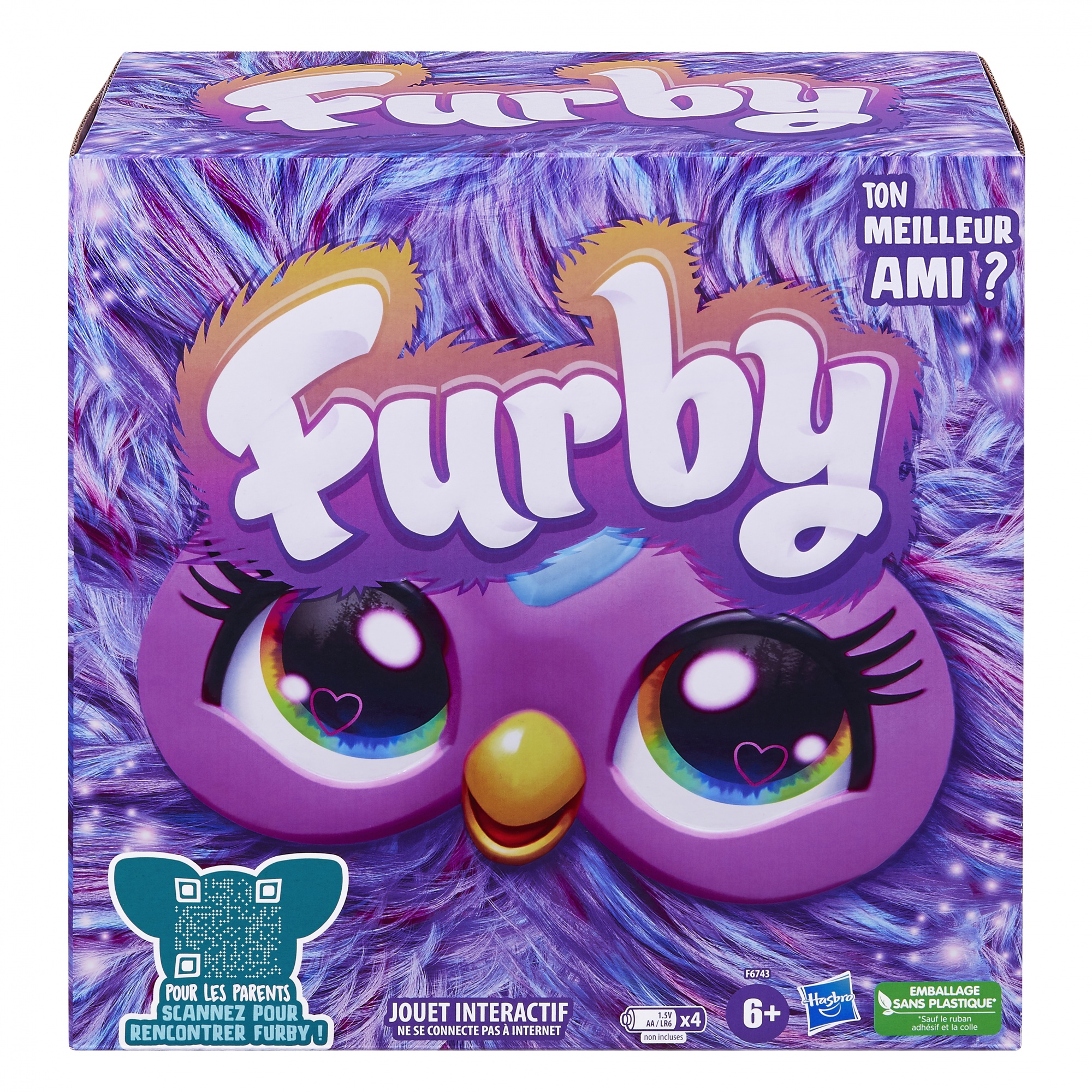 HASBRO Peluche Interactive Furby - Violet pas cher 