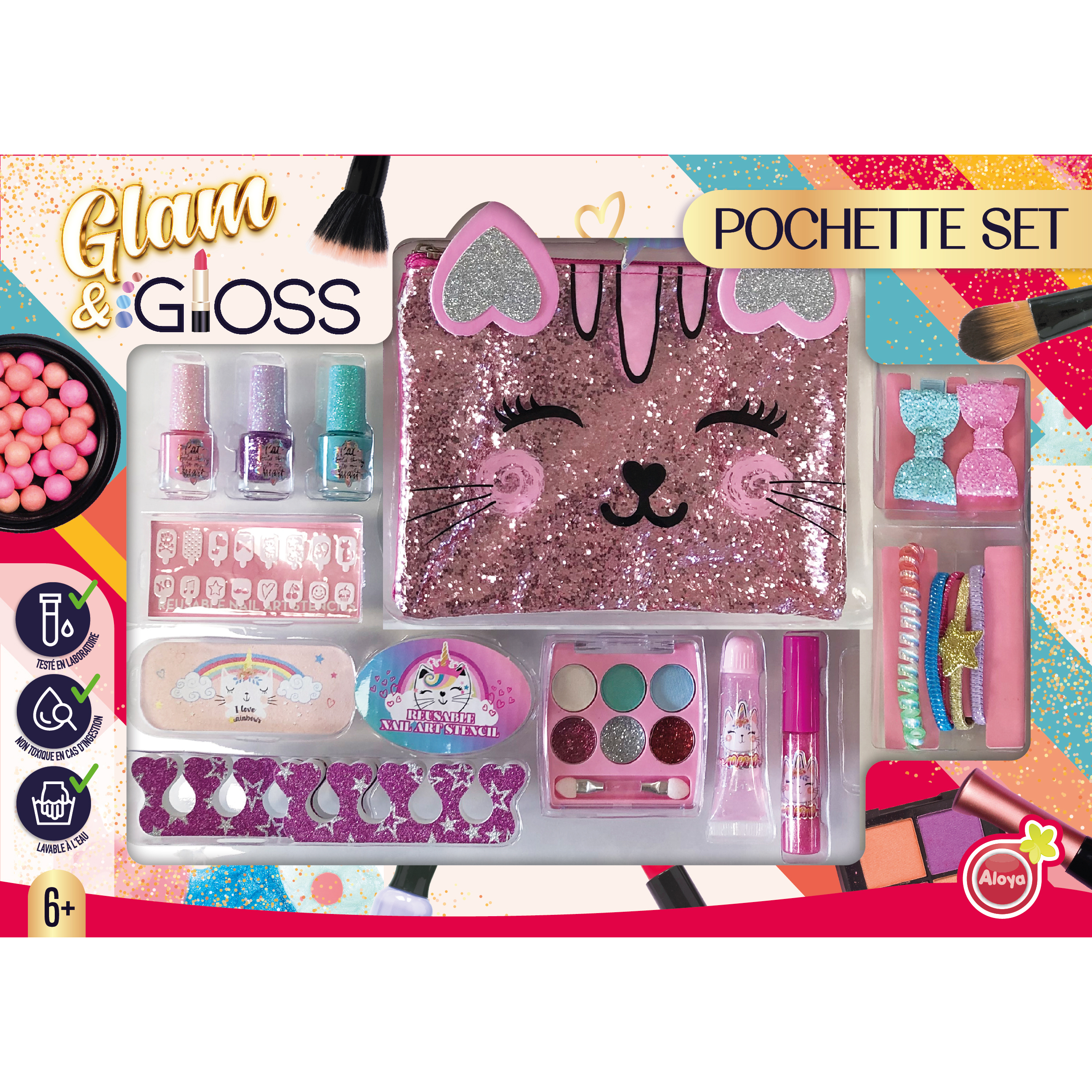 Coffret Maquillage 5 pinceaux Maman je t'aime : Chez Rentreediscount  Cadeaux & Jeux