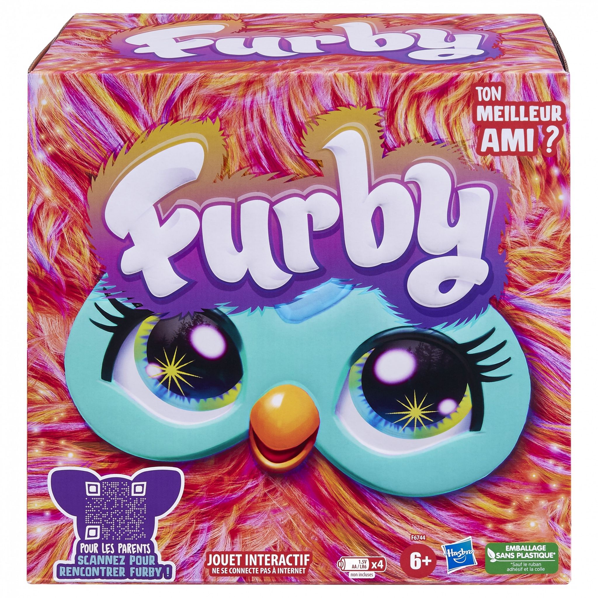 Furby violet peluche interactive - Version française À partir de 6 ans