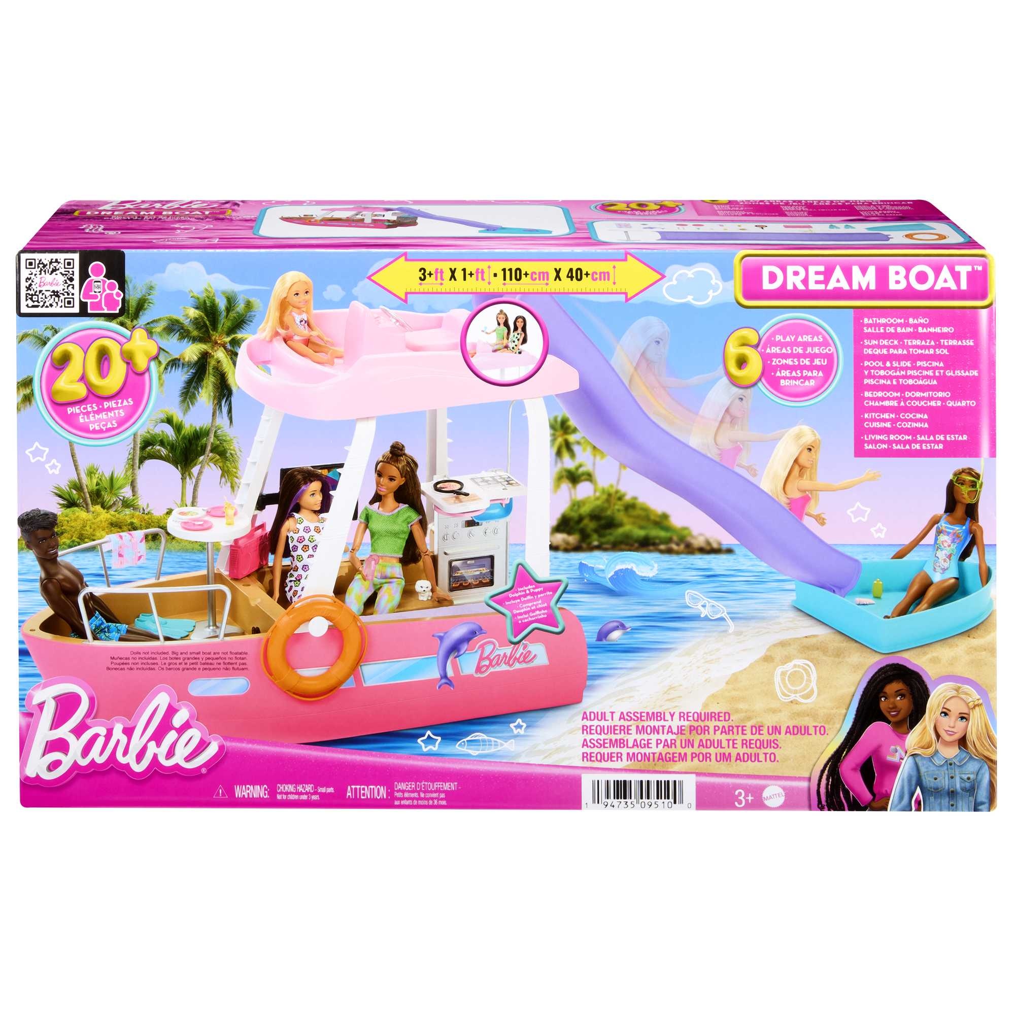 MATTEL Coffret Le Bateau de R ve de Barbie pas cher Auchan