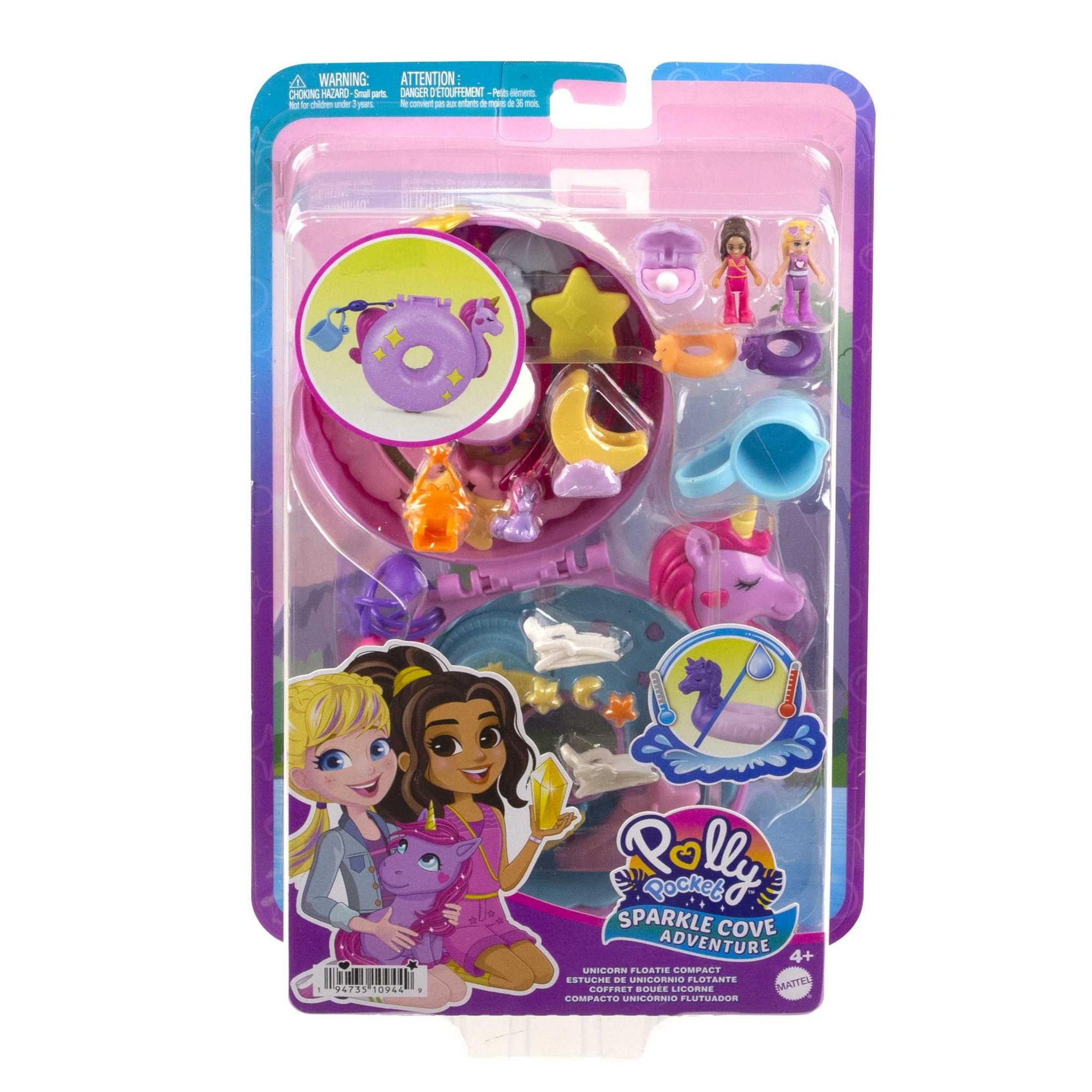 Polly pocket coffret bouée licorne HKV34 - Conforama