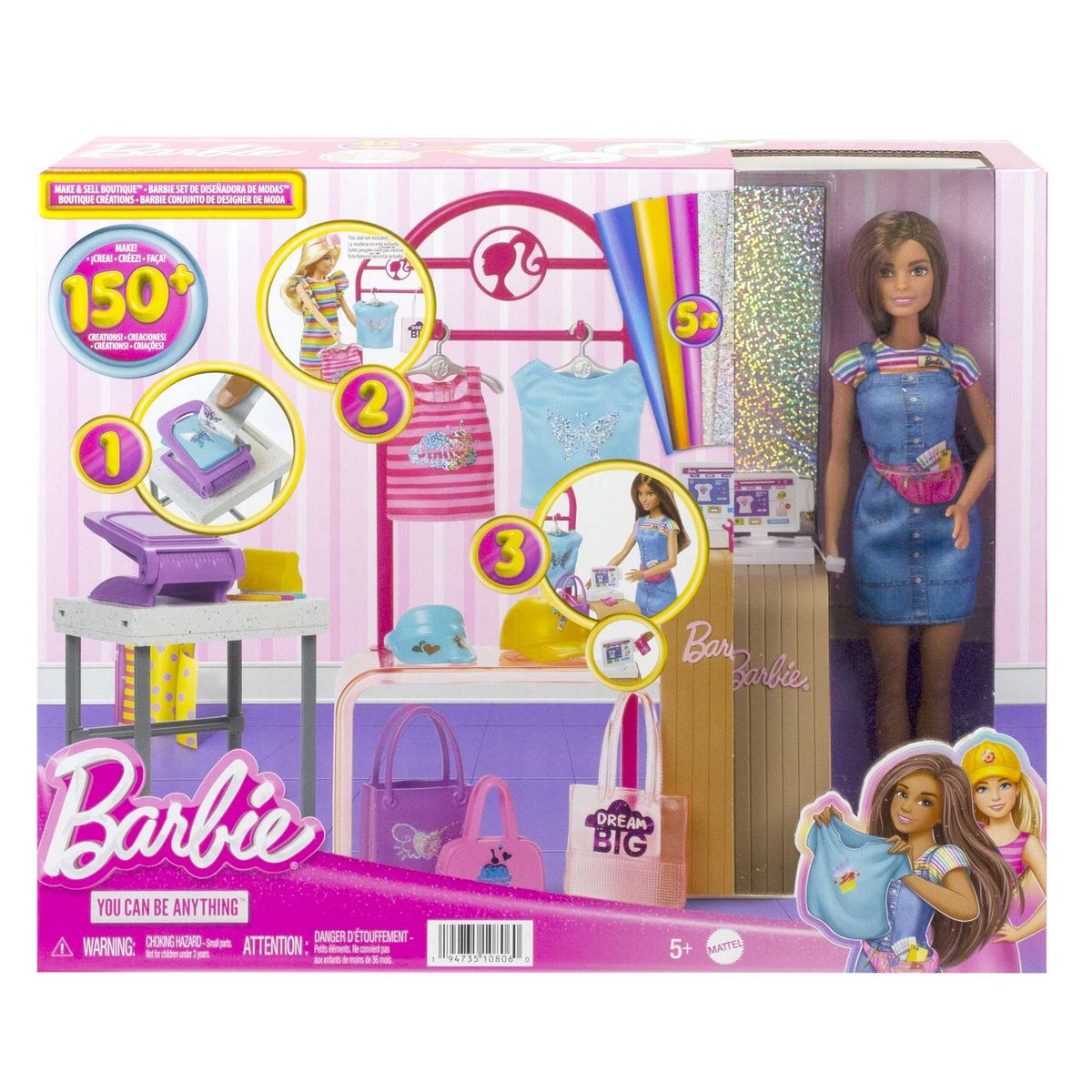 MATTEL Poupée Barbie et animaux pas cher 