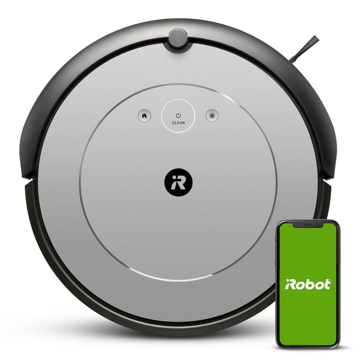 IROBOT Aspirateur robot laveur connecté Roomba R113840 - Gris pas
