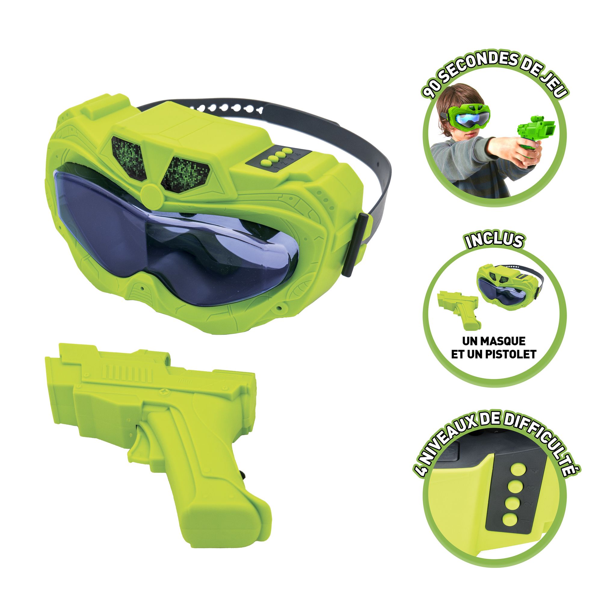 Lunettes de protection de masque pour jeux Nerf Blaster - lunette