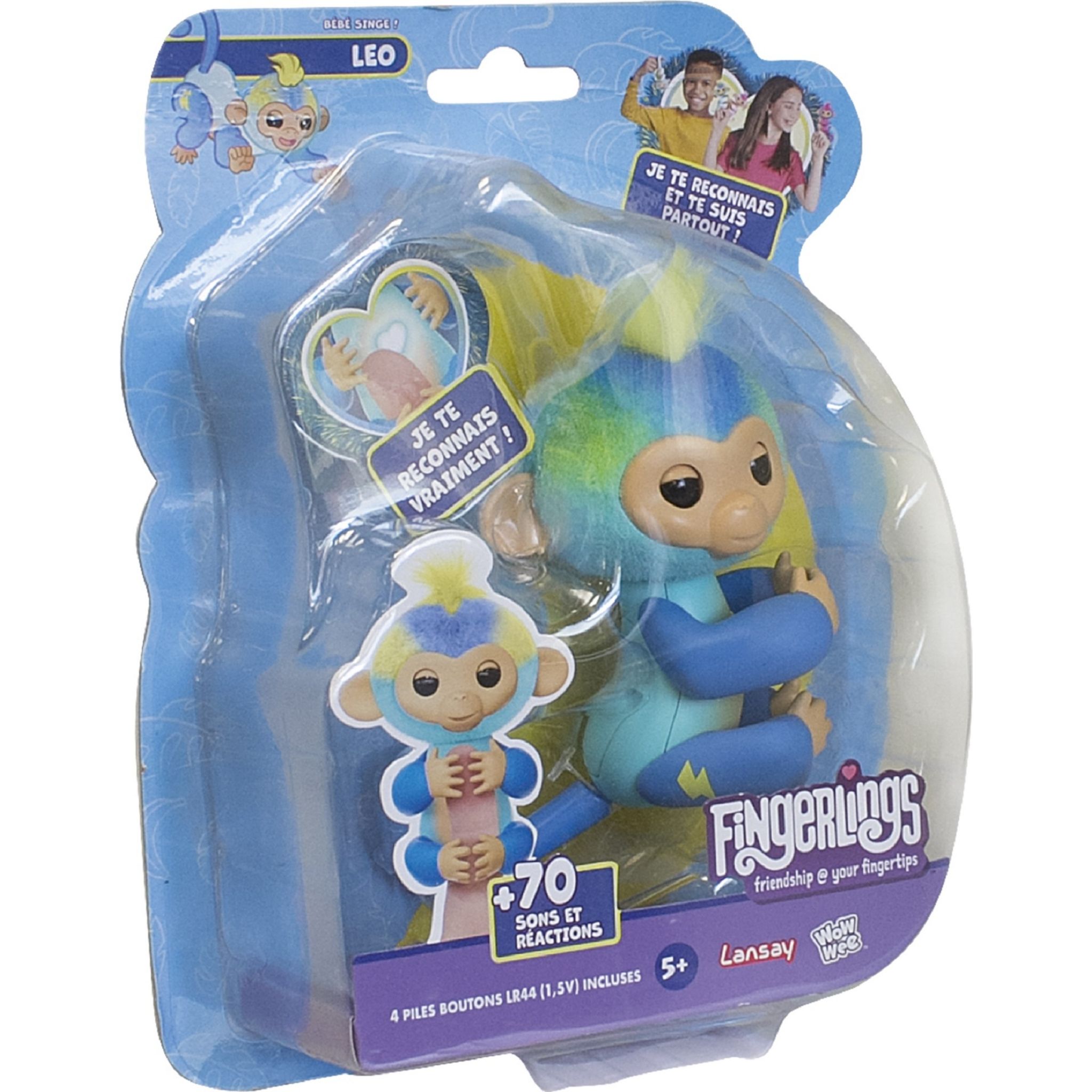 LANSAY Fingerlings singe Leo pas cher 