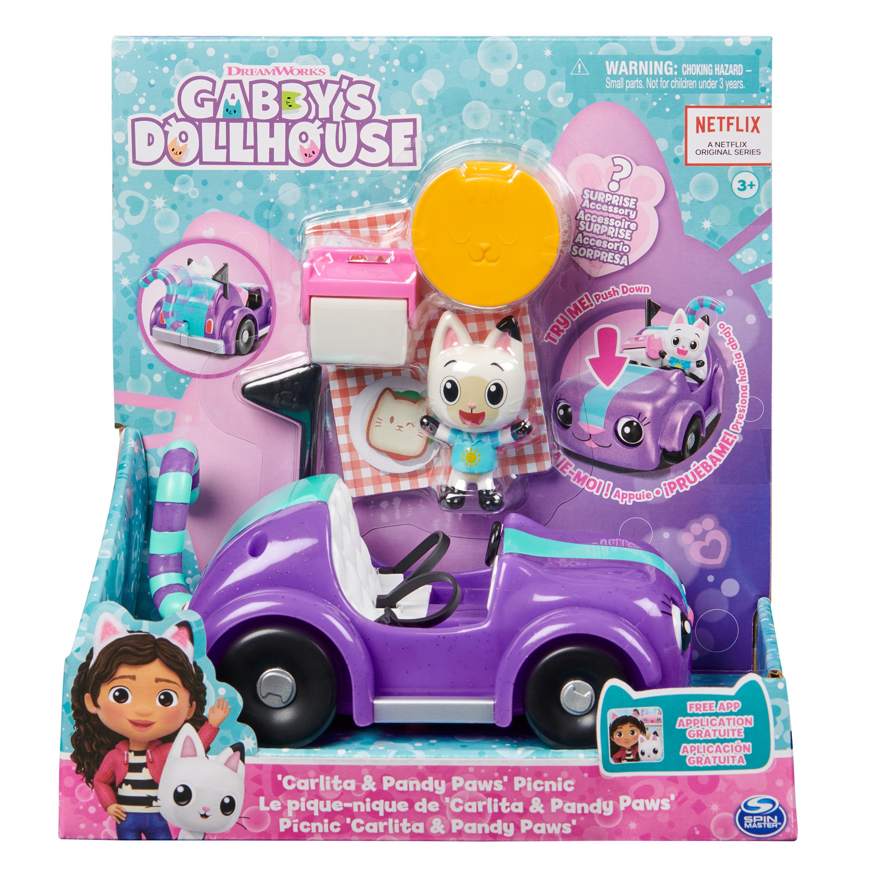 Gabby et la Maison Magique - Gabby's Dollhouse - Playset Deluxe La Salle De  Jeu Chabriolette - Figurine Accessoires 