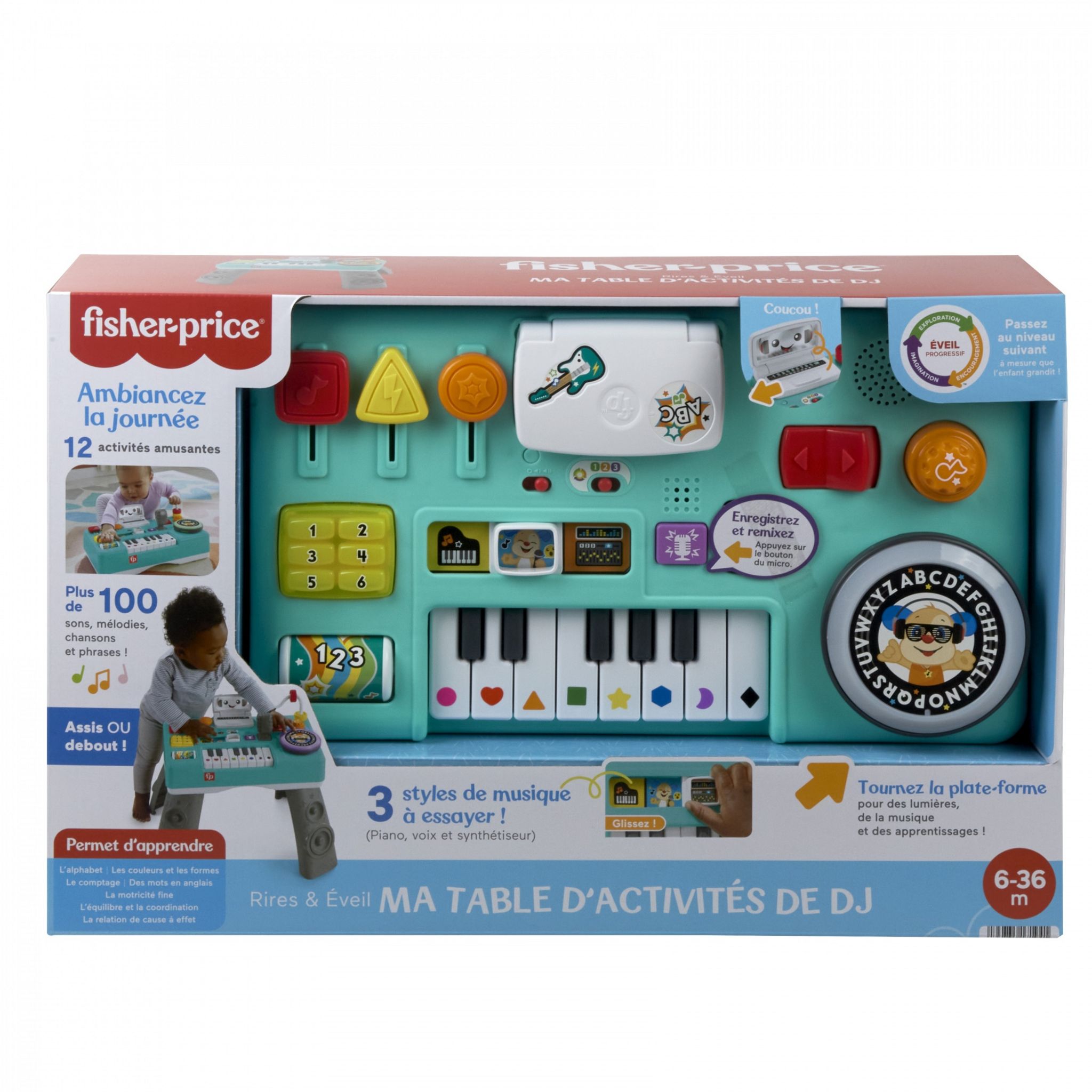 Fisher Price - Ma Table d'Activités de DJ