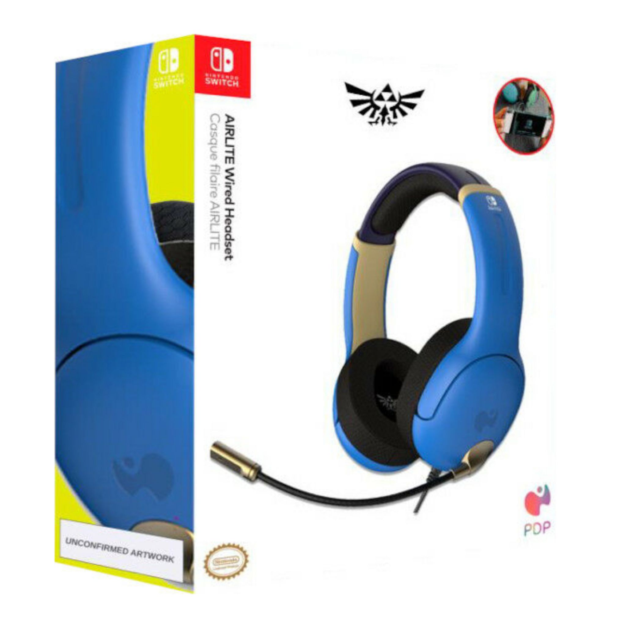 Casque Gaming Filaire V1 Jaune et Violet Nintendo Switch pas cher 