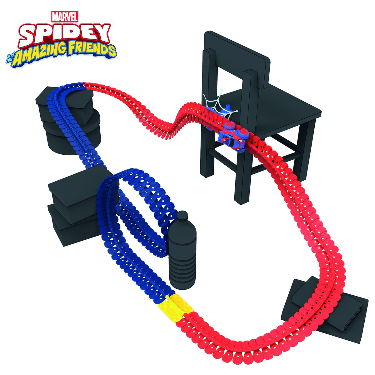 Ensemble de circuits de lancement Smoby Spiderman Loop'n - Circuit