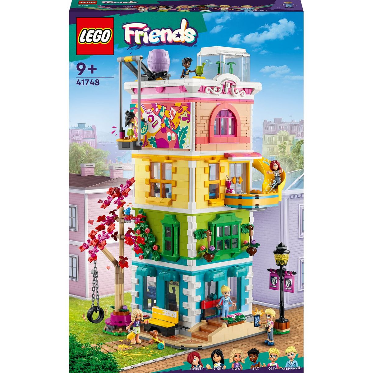 LEGO Friends 41748 - Le Centre Collectif de Heartlake City, Jouet Modulaire  avec Studios d'Art et d'Enregistrement, Salle de Jeux, Pickle le Chien et  Plus pas cher 