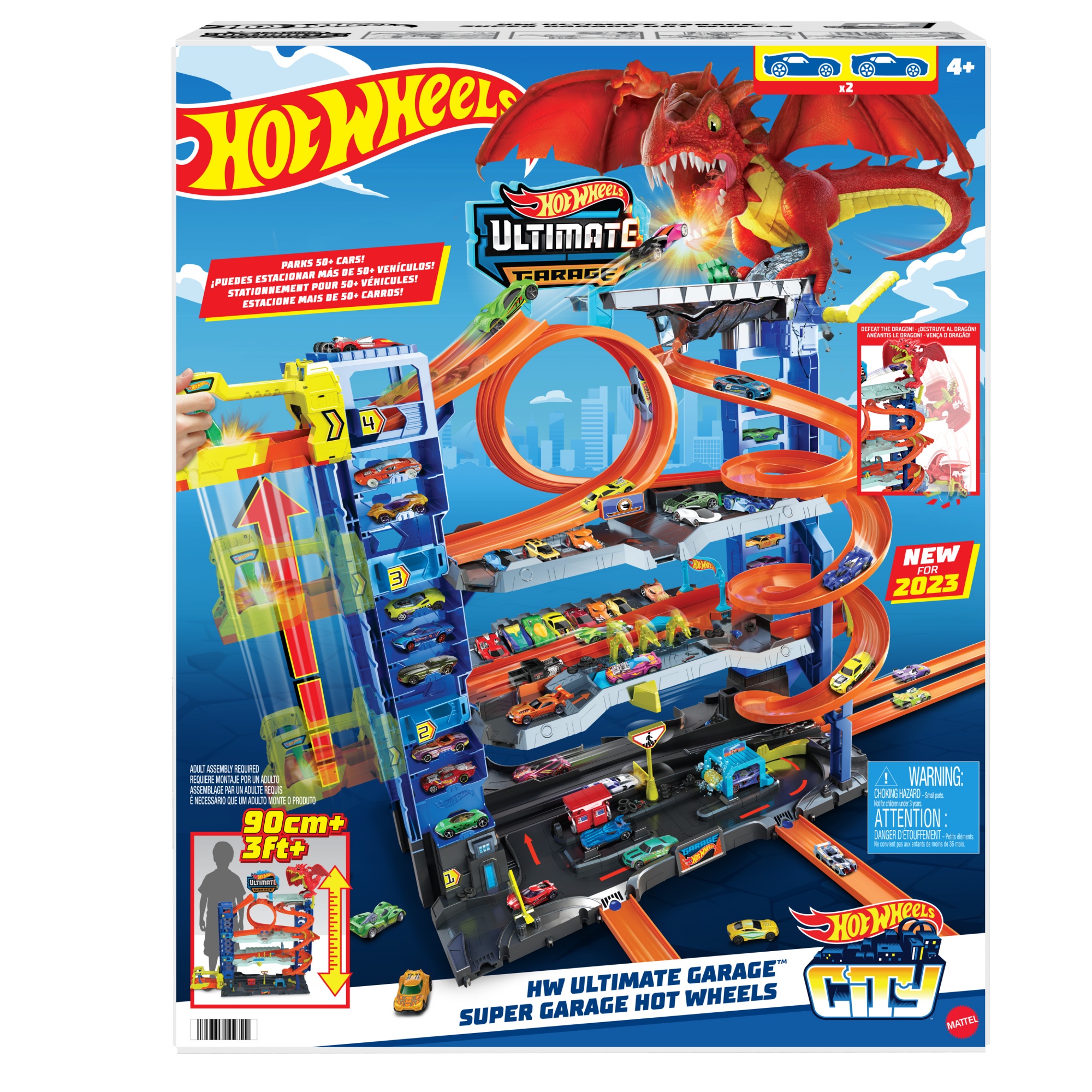 MATTEL Méga garage Hot Wheels City pas cher 