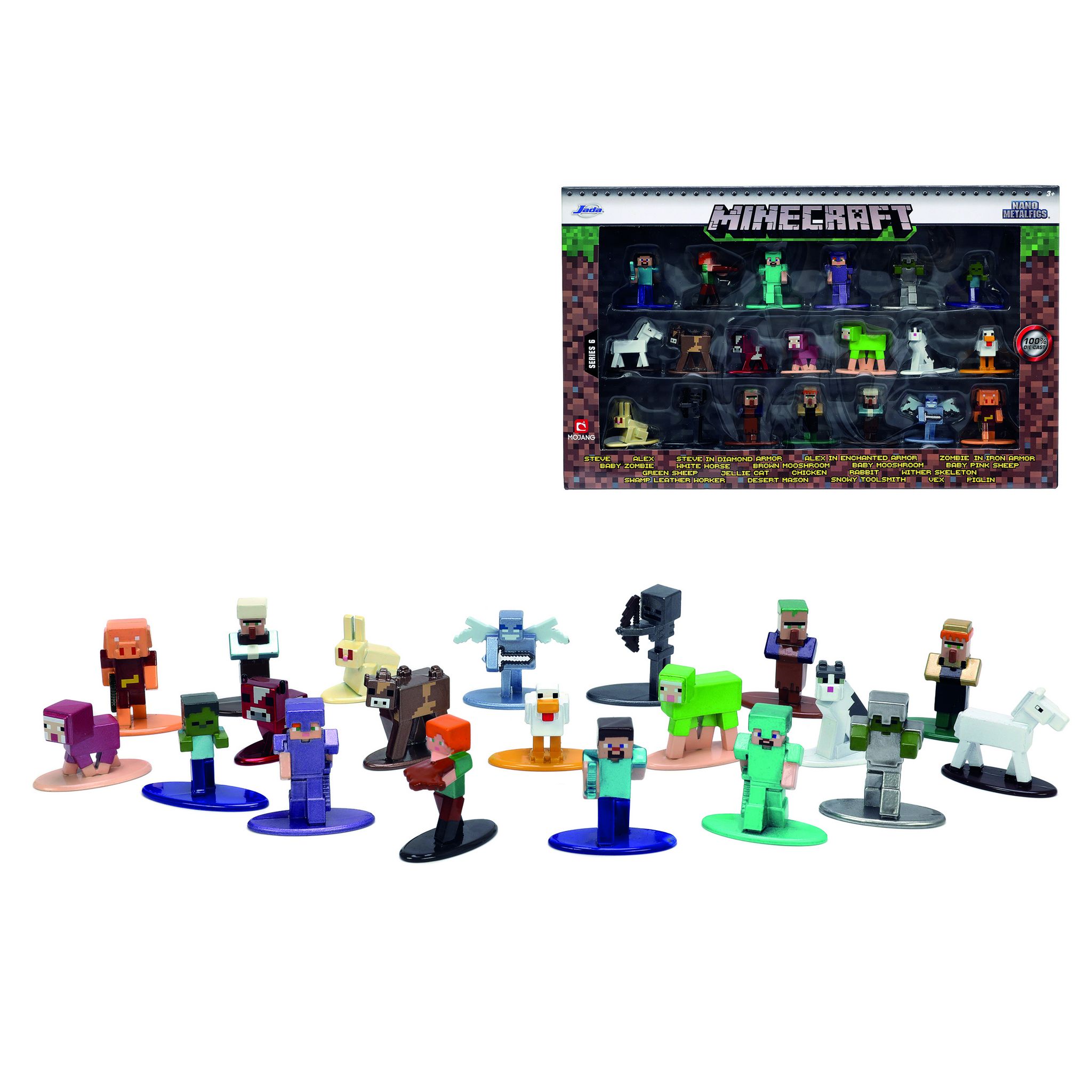 Figurines Minecraft : Coffret 6 animaux Série 2 Giochi Preziosi en