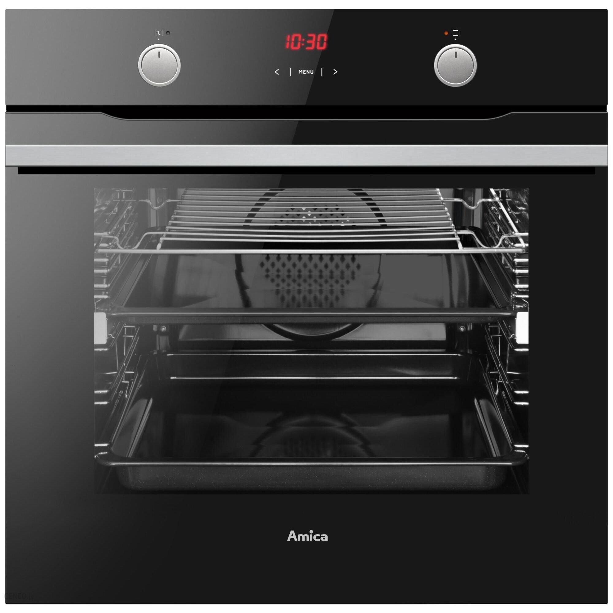 Four multifonction électrique pyrolyse 77L noir mat encastrable AMICA Mon  Espace Cuisson