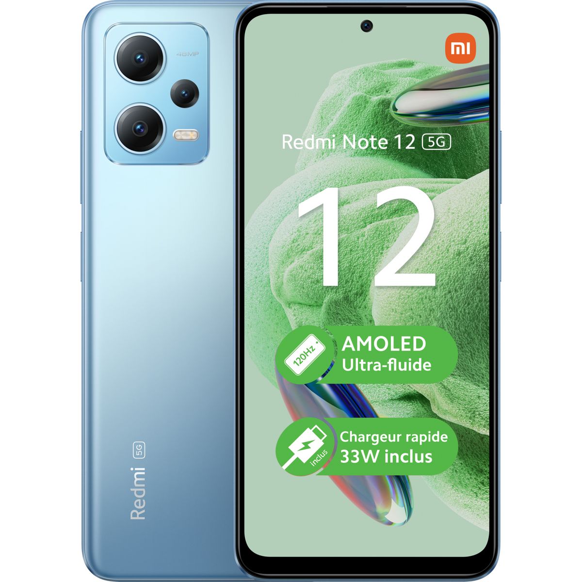 XIAOMI Redmi Note 12 5G 128Go - Bleu pas cher - Auchan.fr