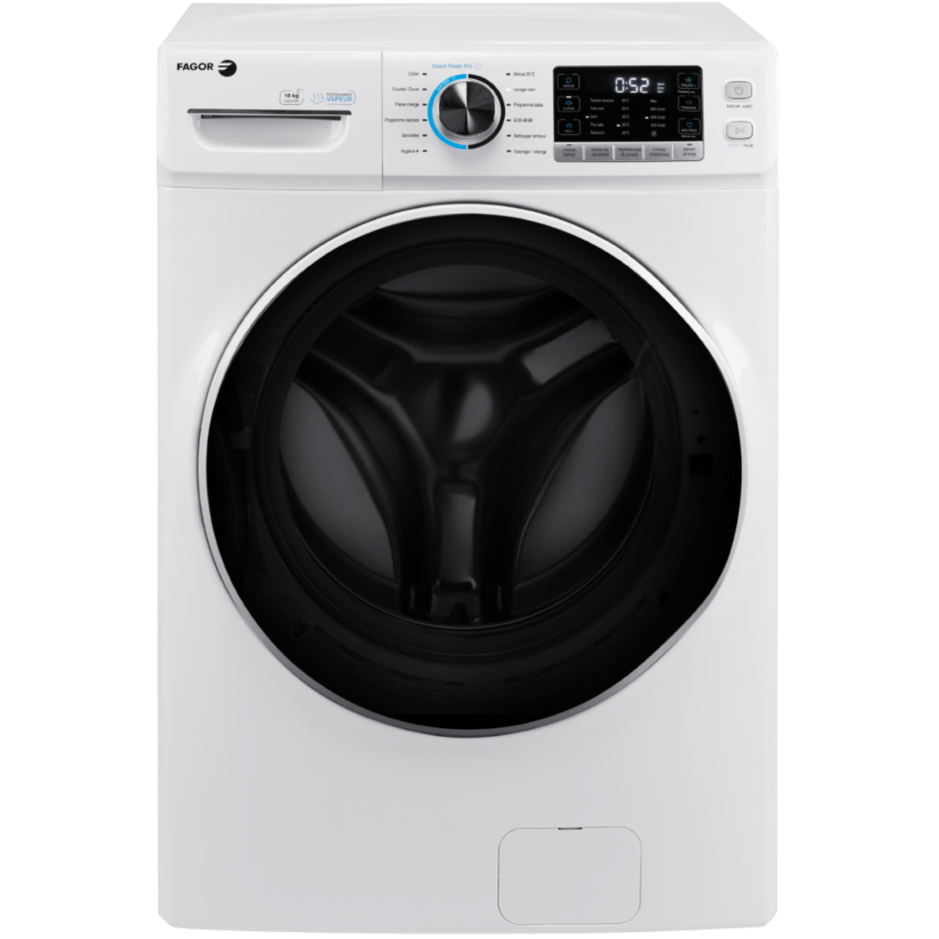 Lave Linge 18kg chauffage eau chaude - Fagor - Restauration professionnelle  - LA-18 TP2 HW 