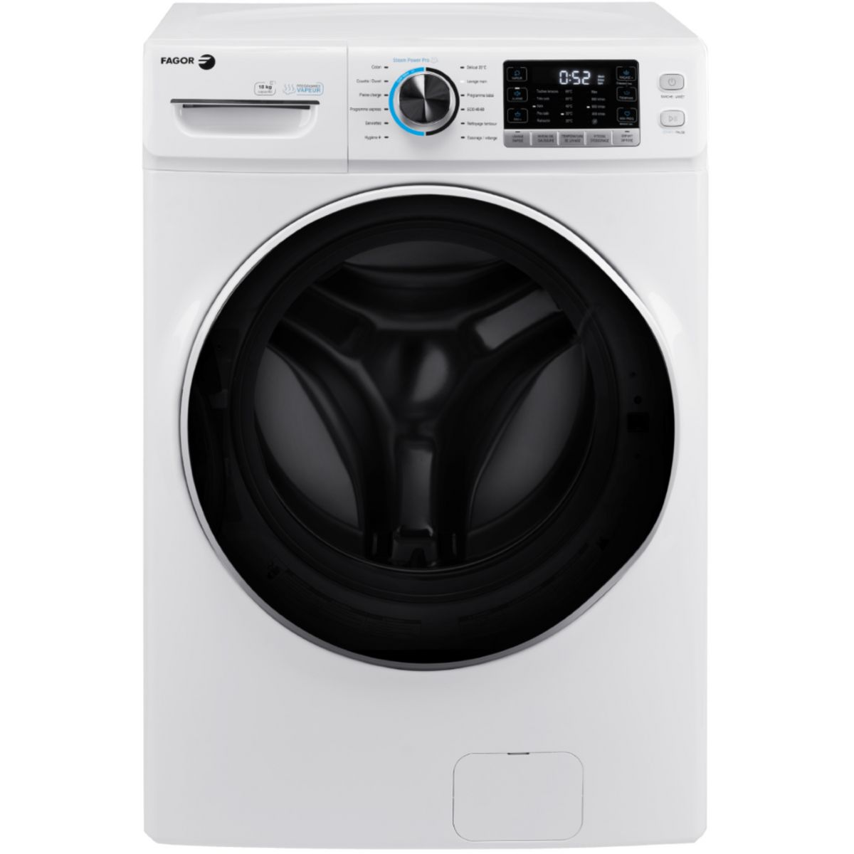 FAGOR Lave linge hublot FLF1810DIDW, 18 kg, 1000 t/min, D pas cher 