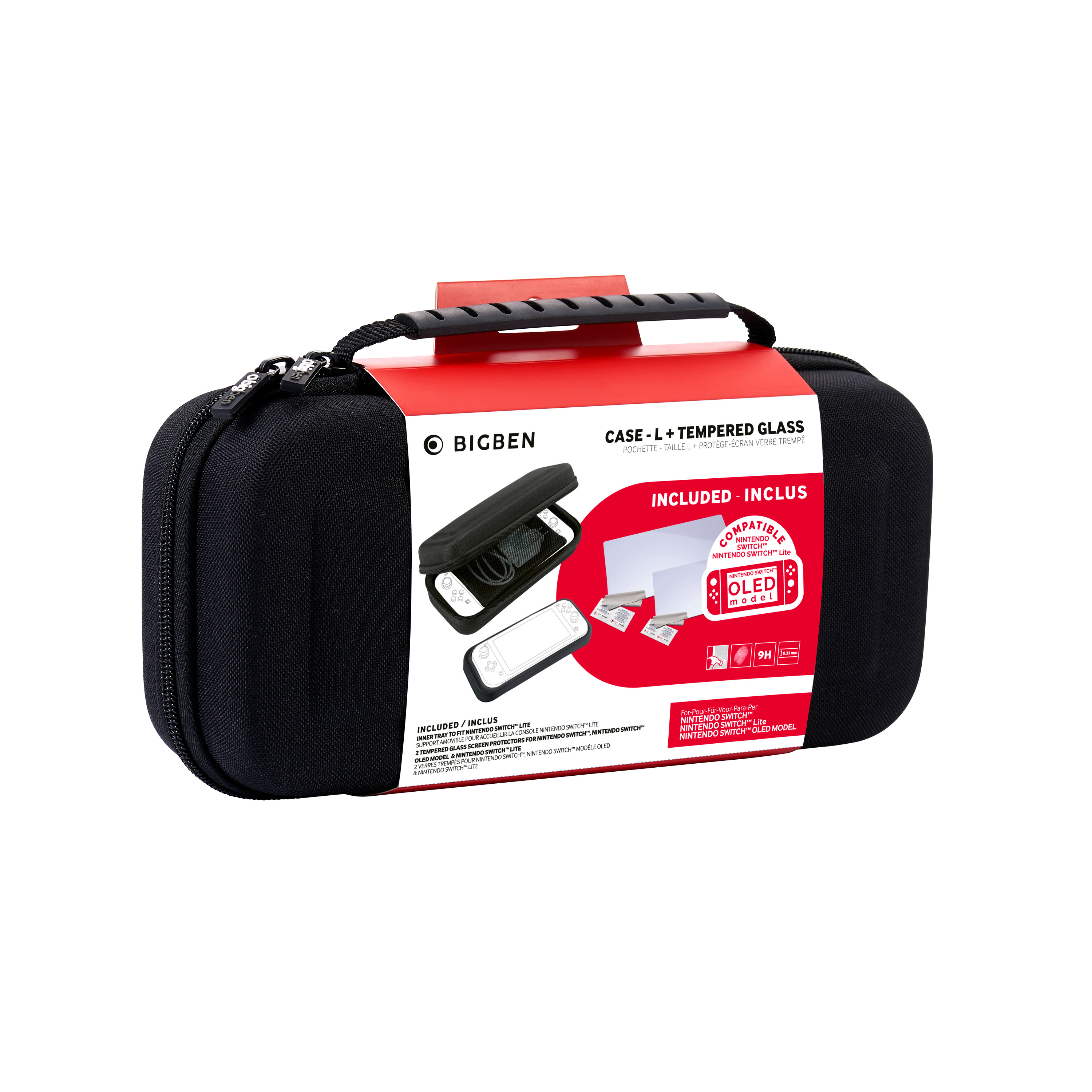 Pack Pochette de Transport + Verre Trempé Nintendo Switch pas cher 